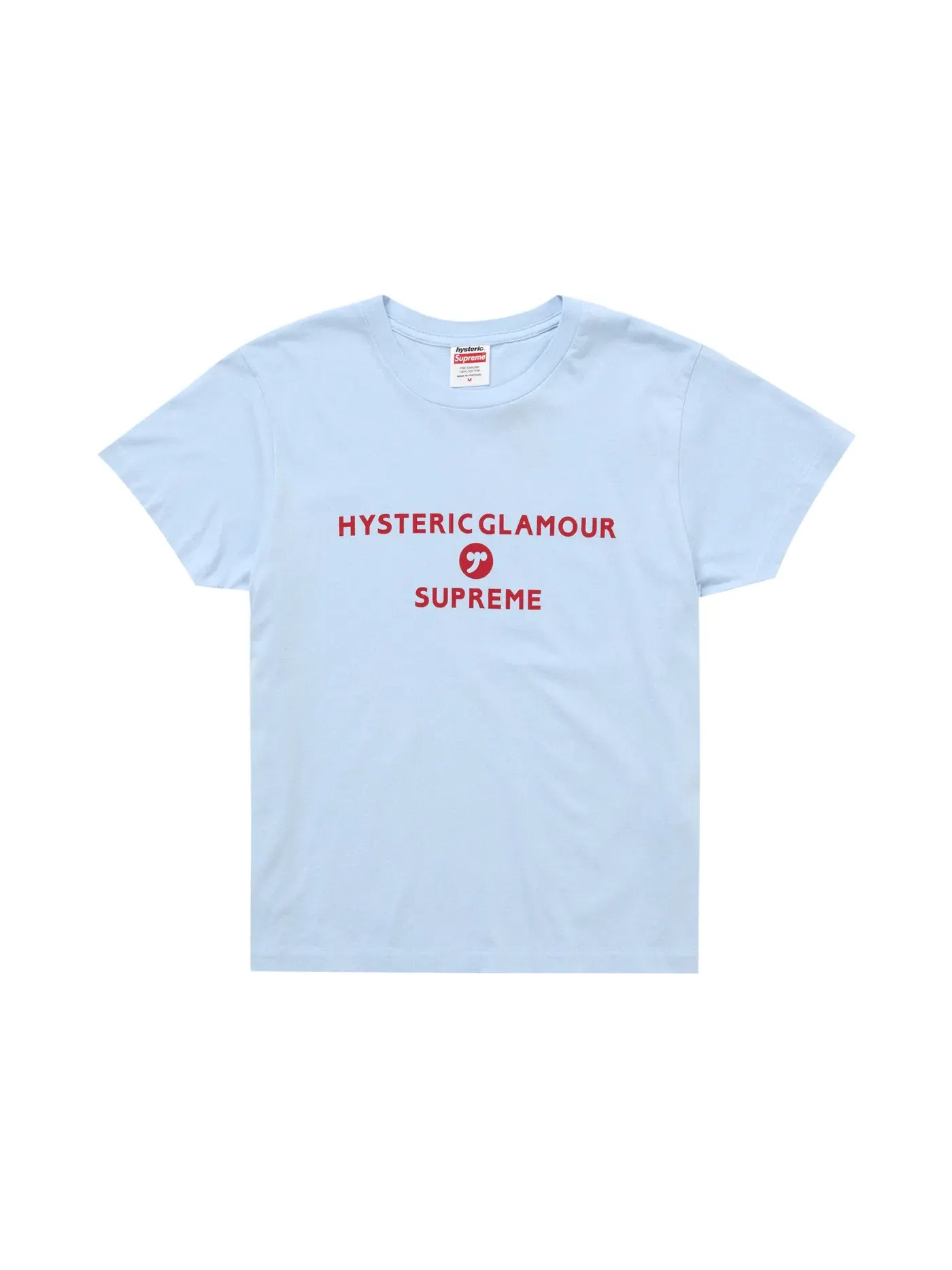 Детская футболка с принтом Supreme Hysteric Glamour Baby Tee — изображение 1 из 1, светлый синий