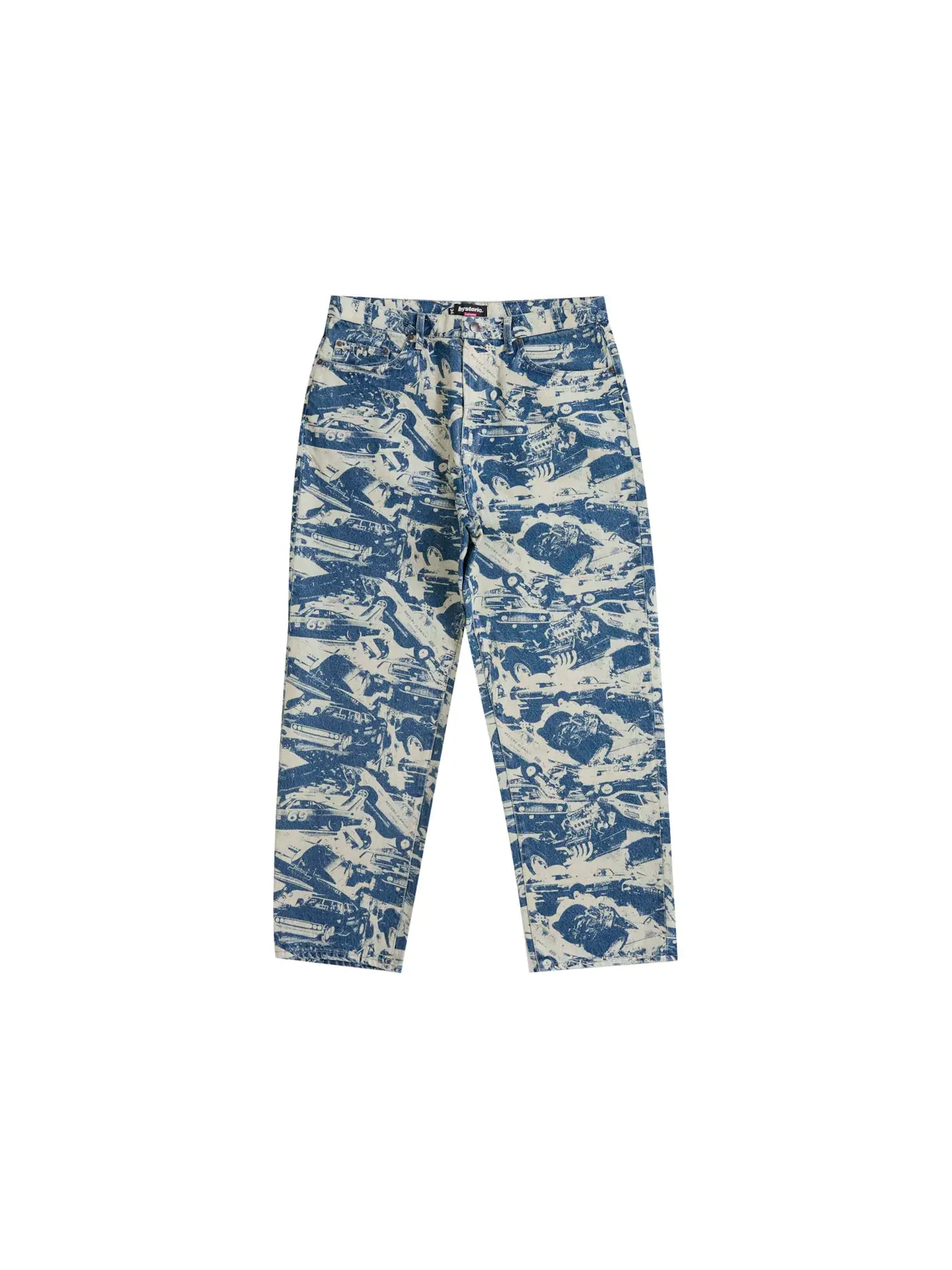 Мужские джинсы свободного кроя Supreme Hysteric Glamour Cars Baggy Jean — изображение 1 из 2, индиго
