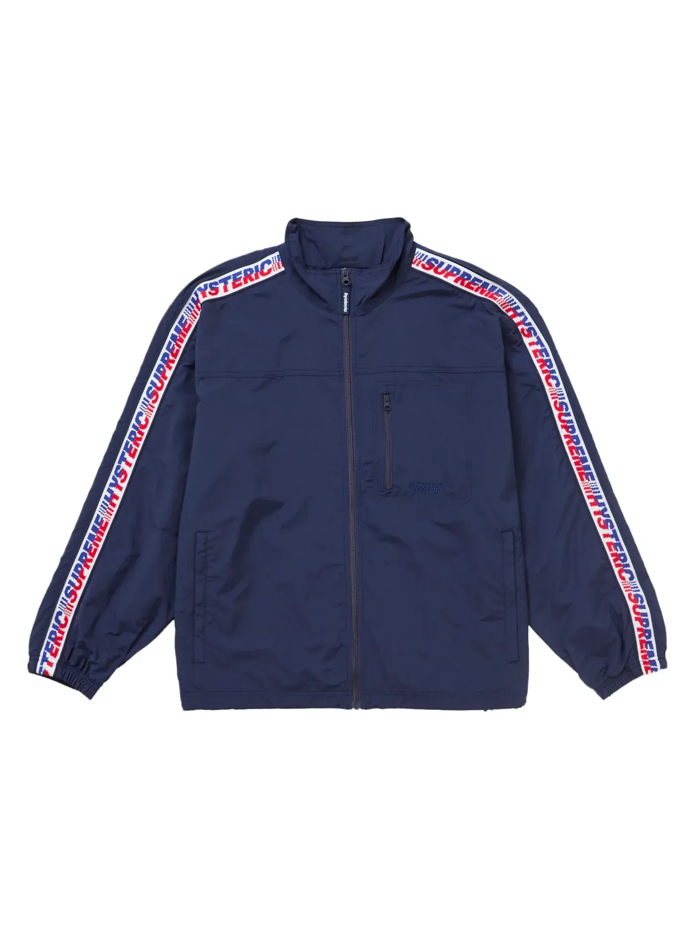 Мужская куртка с принтом Supreme Hysteric Glamour Track Jacket — изображение 1 из 3, темно-синий
