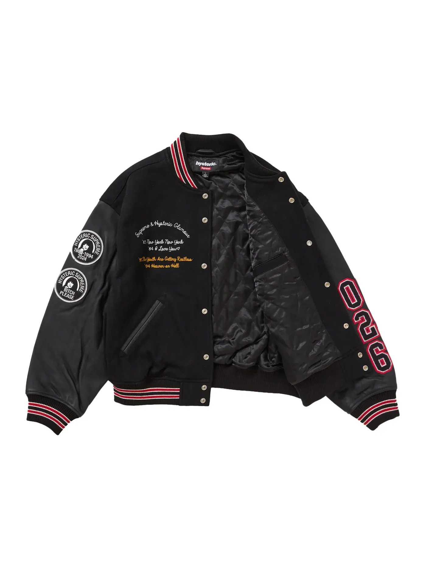 Мужская куртка Varsity Jacket Supreme — изображение 2 из 3, черный