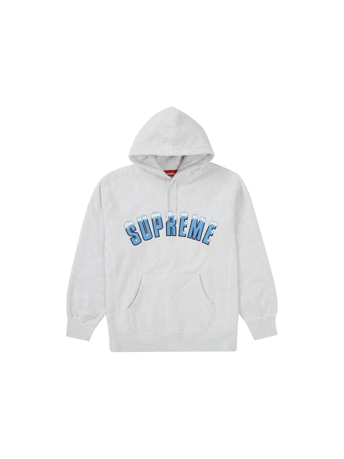 Мужская худи с вышивкой Icy Arc Supreme — изображение 1 из 1, серый