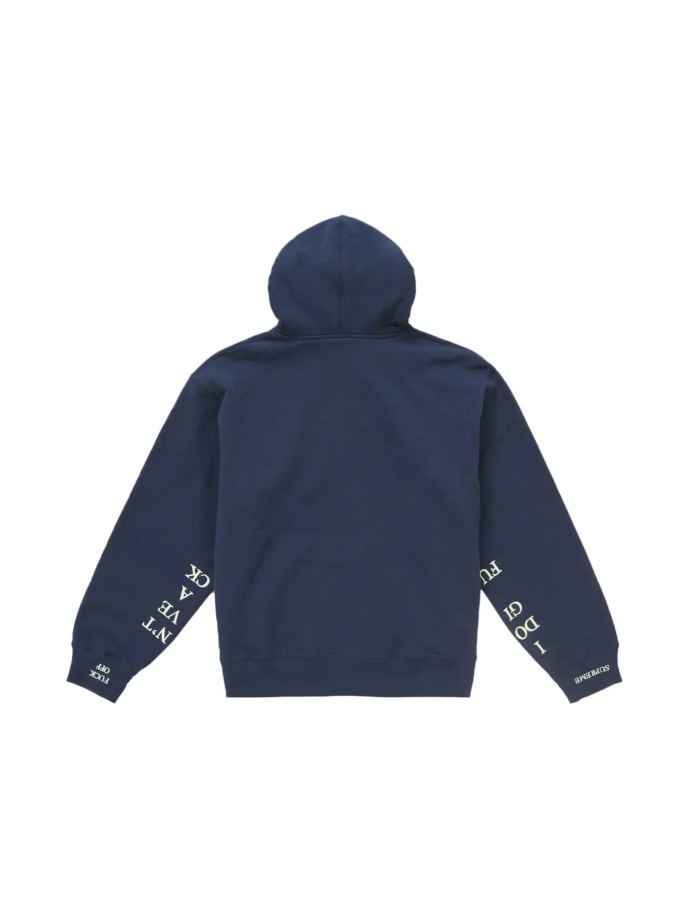 Мужская худи на молнии IDGAF Supreme — изображение 2 из 3, темно-синий