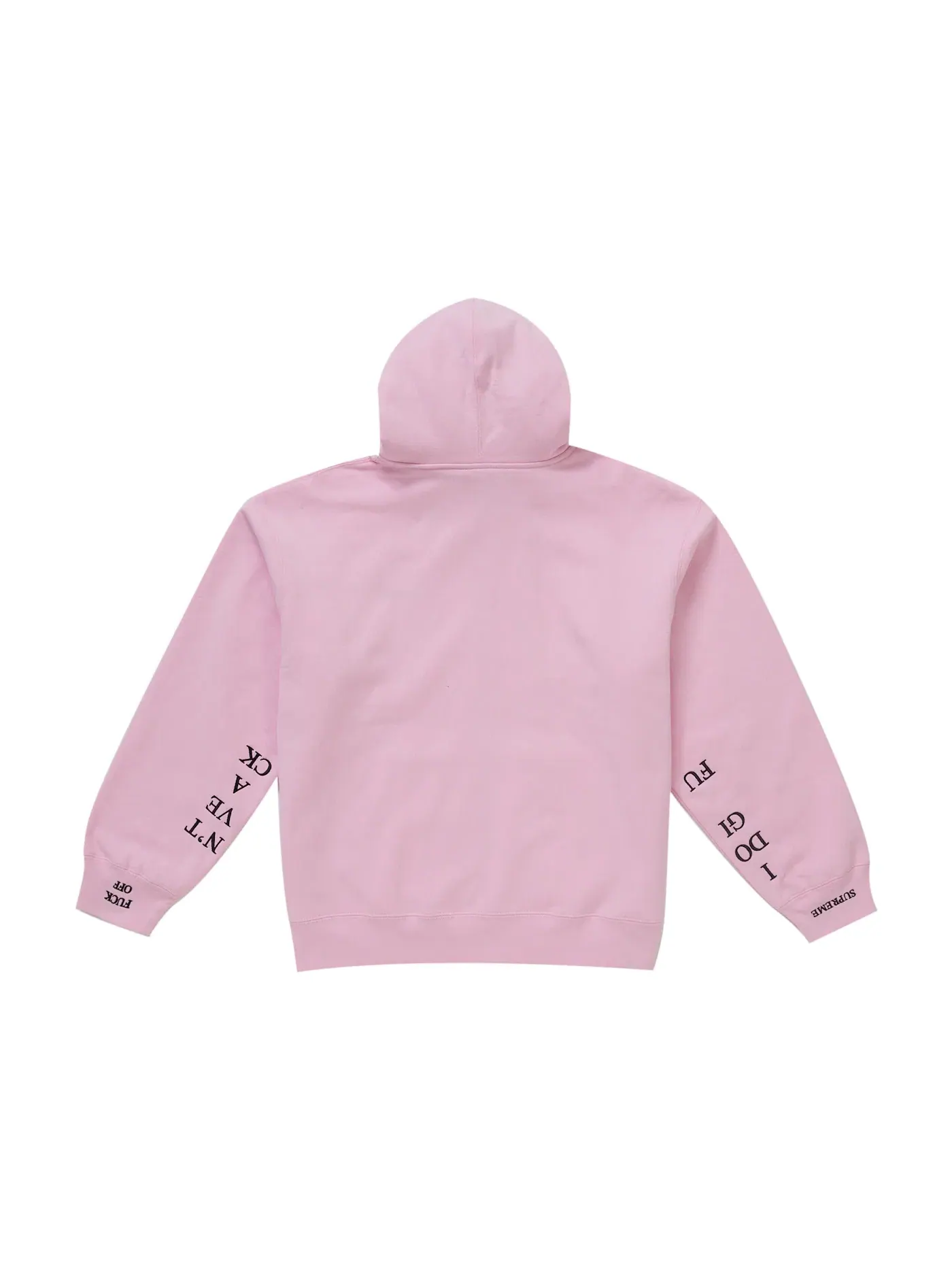 Мужская худи с принтом IDGAF Supreme — изображение 2 из 3, розовый