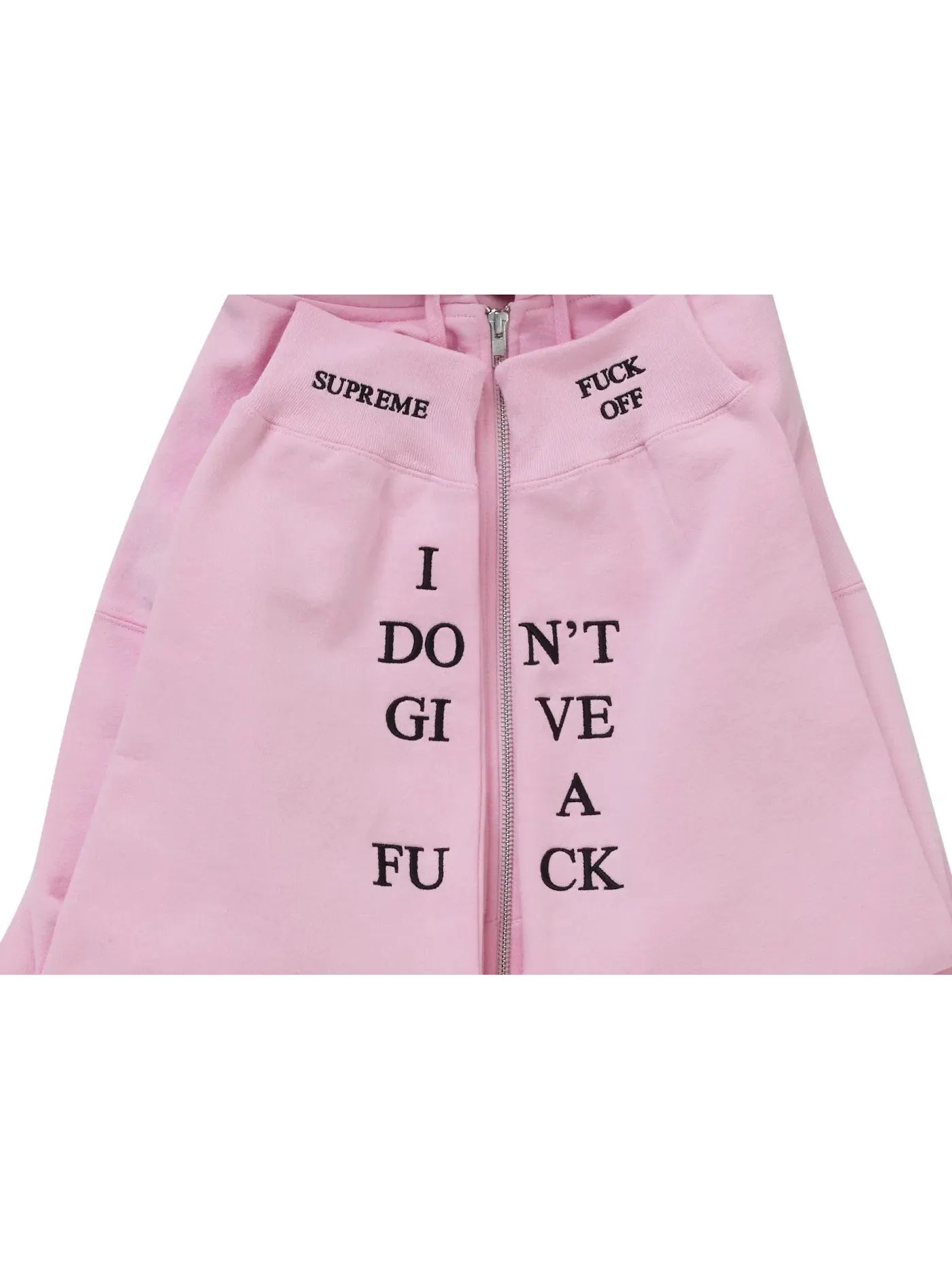 Мужская худи с принтом IDGAF Supreme — изображение 3 из 3, розовый