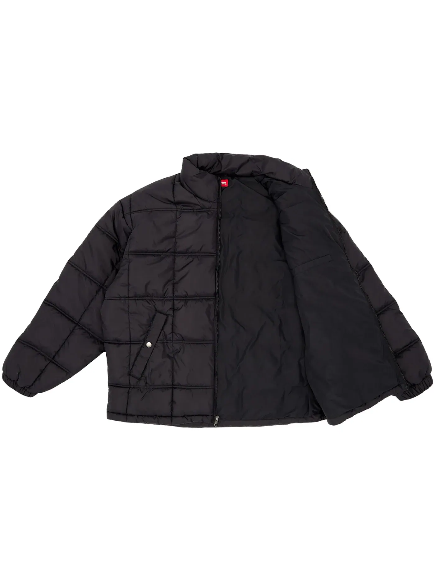 Мужская куртка-пуховик с принтом Supreme Iggy Pop Puffy Jacket — изображение 2 из 3, черный