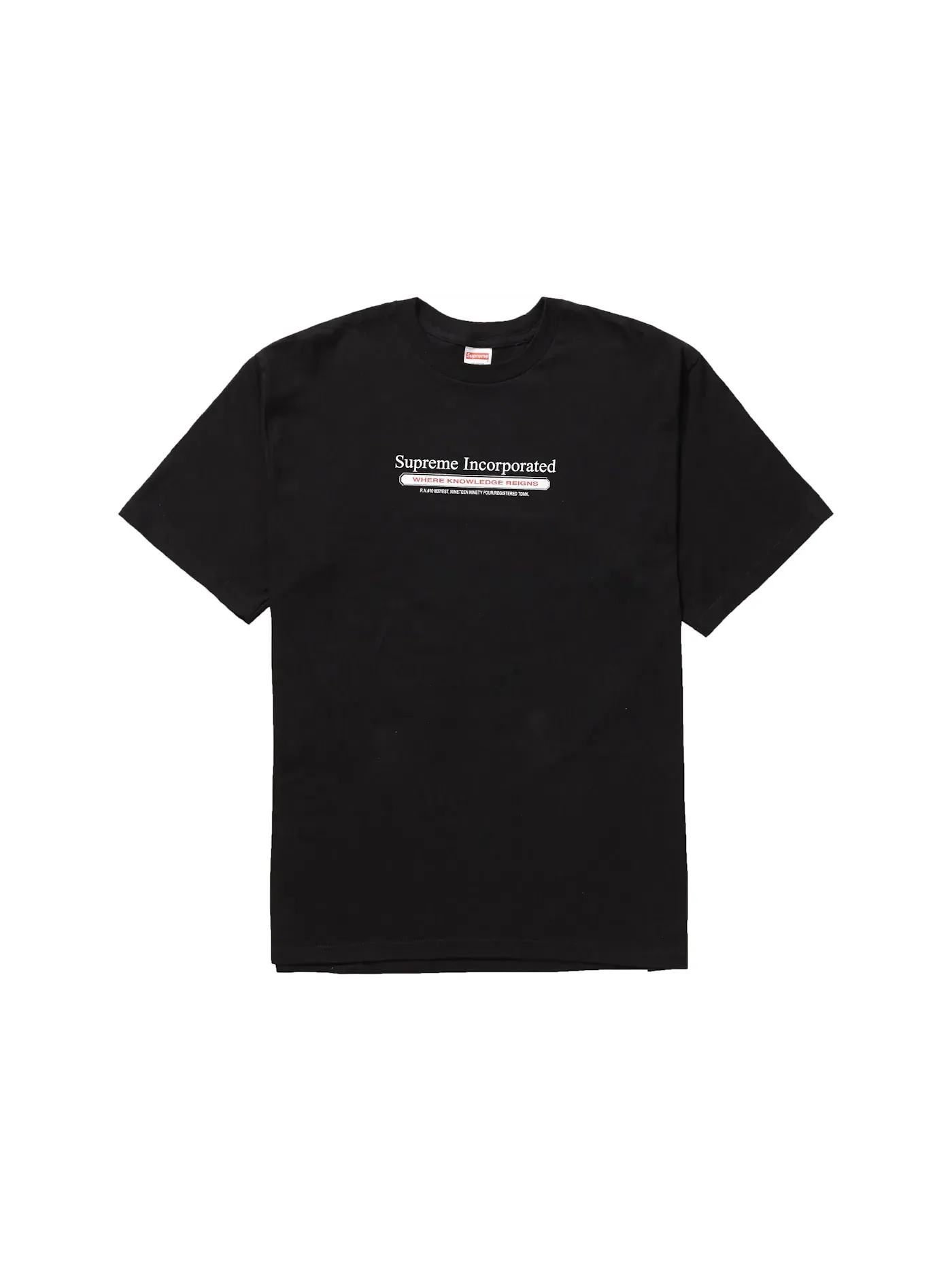 Мужская футболка с принтом Supreme Tee — изображение 1 из 1, черный