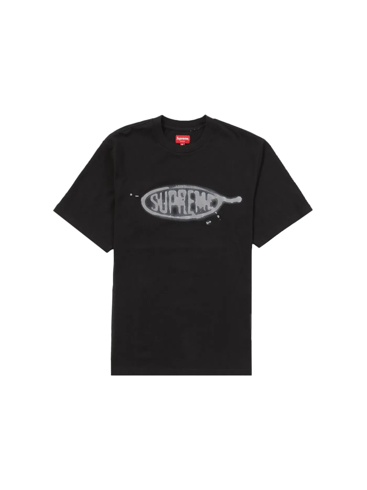 Мужская футболка с принтом Supreme Ink Blot — изображение 1 из 1, черный