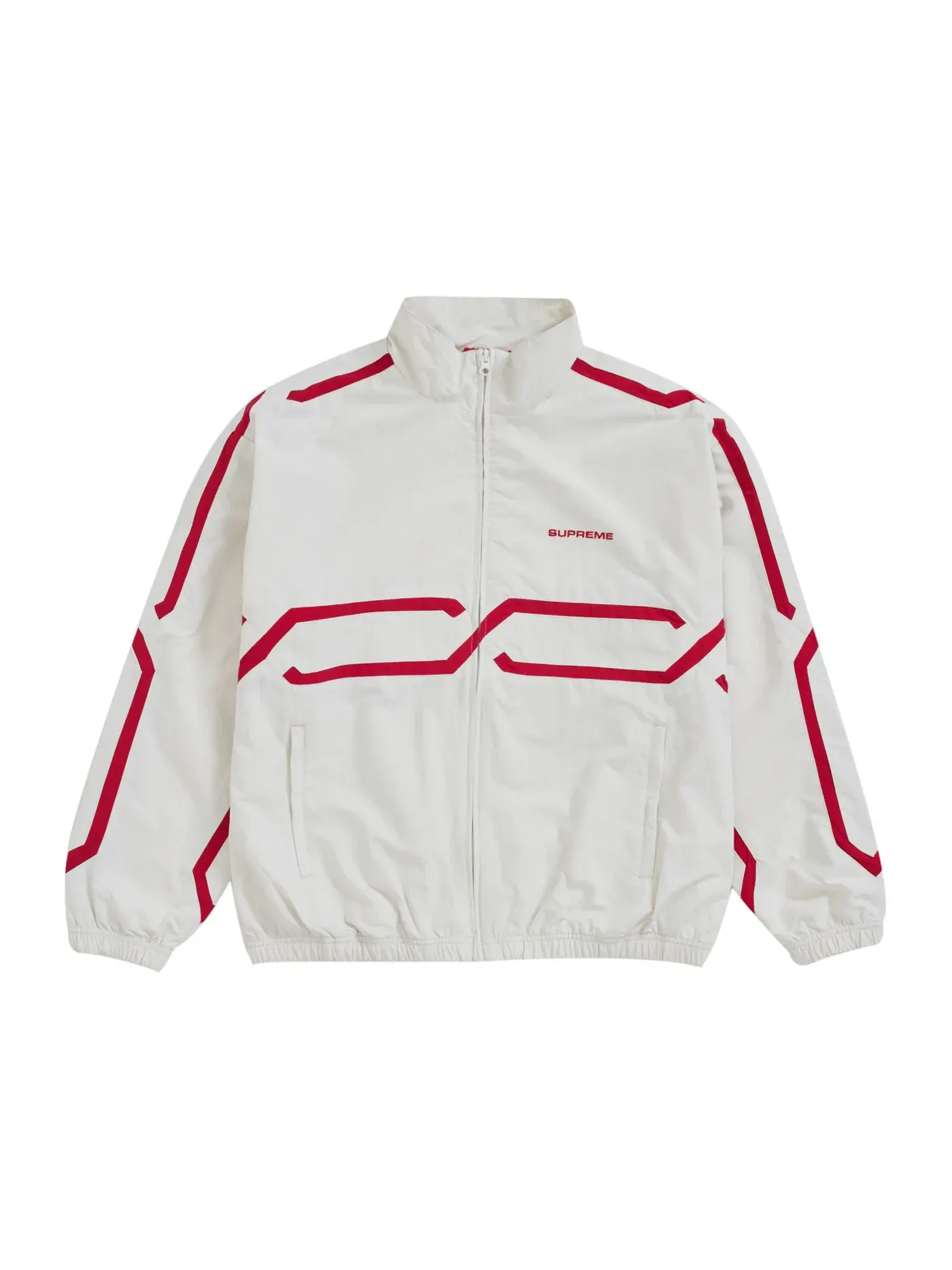 Мужская куртка с длинным рукавом Supreme Inset Link Track Jacket — изображение 1 из 2, светлый серый