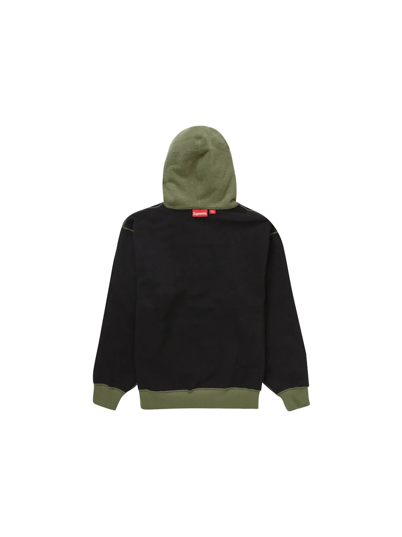 Мужской худи с принтом Supreme Inside Out Box Logo Supreme — изображение 3 из 3, светлый оливковый
