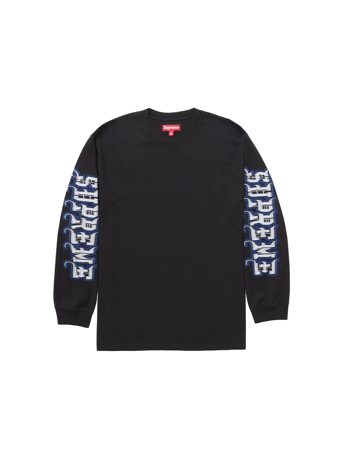Мужская футболка с длинным рукавом Supreme — изображение 1 из 1, черный