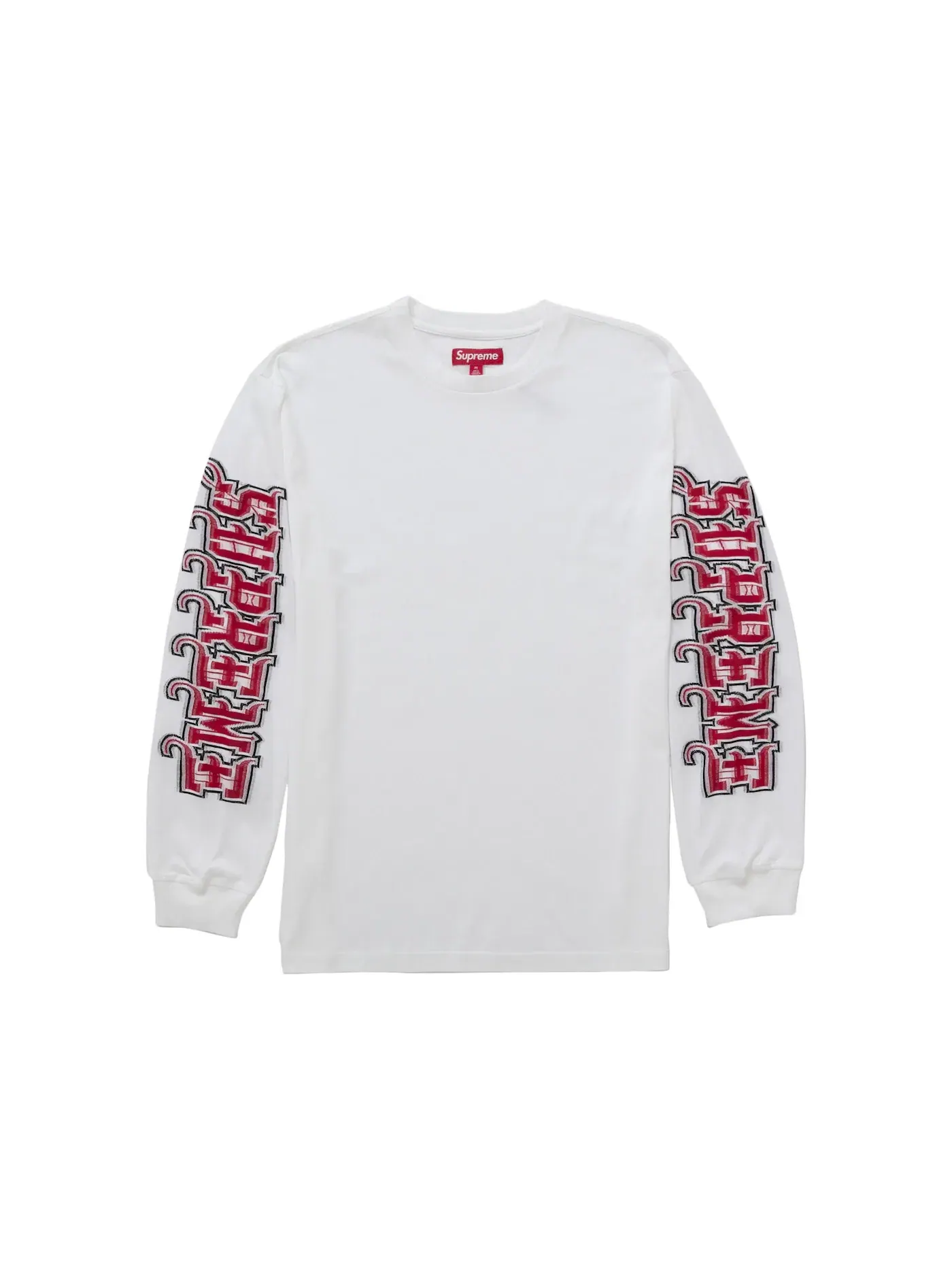 Мужская футболка с длинным рукавом Top FW25 Supreme — изображение 1 из 1, белый