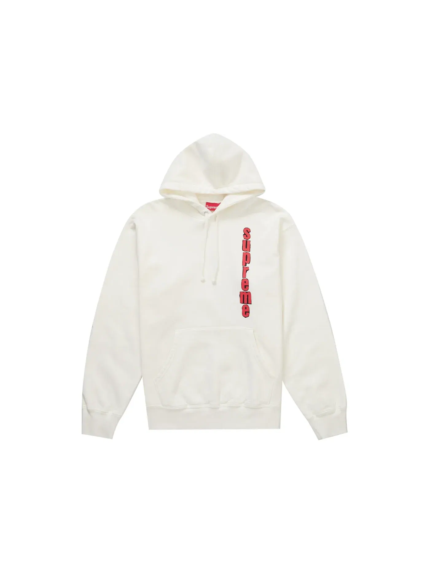 Мужской худи с инвертированным принтом Supreme Hooded Sweatshirt — изображение 2 из 2, белый