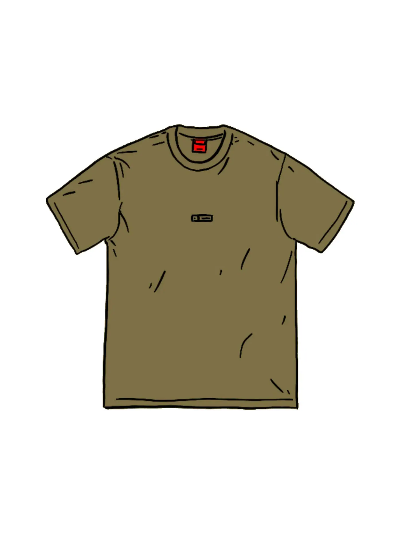 Мужская футболка Supreme S/S Top — изображение 1 из 1, оливковый