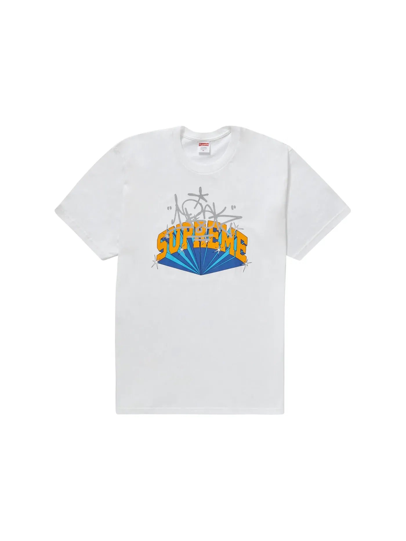 Мужская футболка с принтом Supreme IRAK Arc Tee — изображение 1 из 1, белый