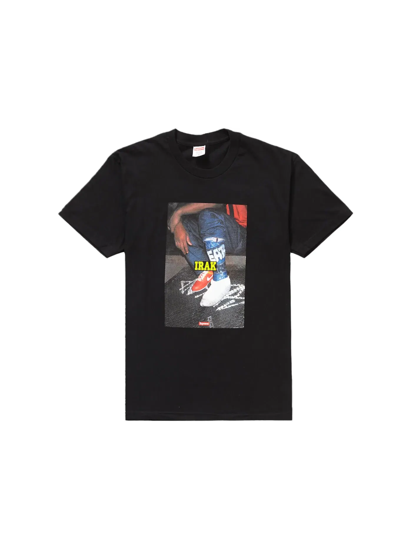 Мужская футболка с принтом Supreme IRAK Cast Tee — изображение 1 из 2, черный