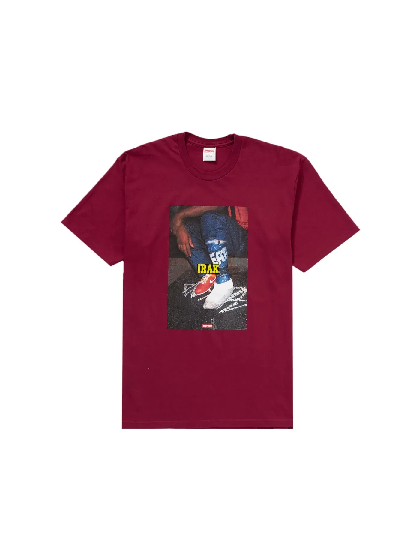 Мужская футболка с принтом Supreme IRAK Cast Tee — изображение 1 из 2, красный