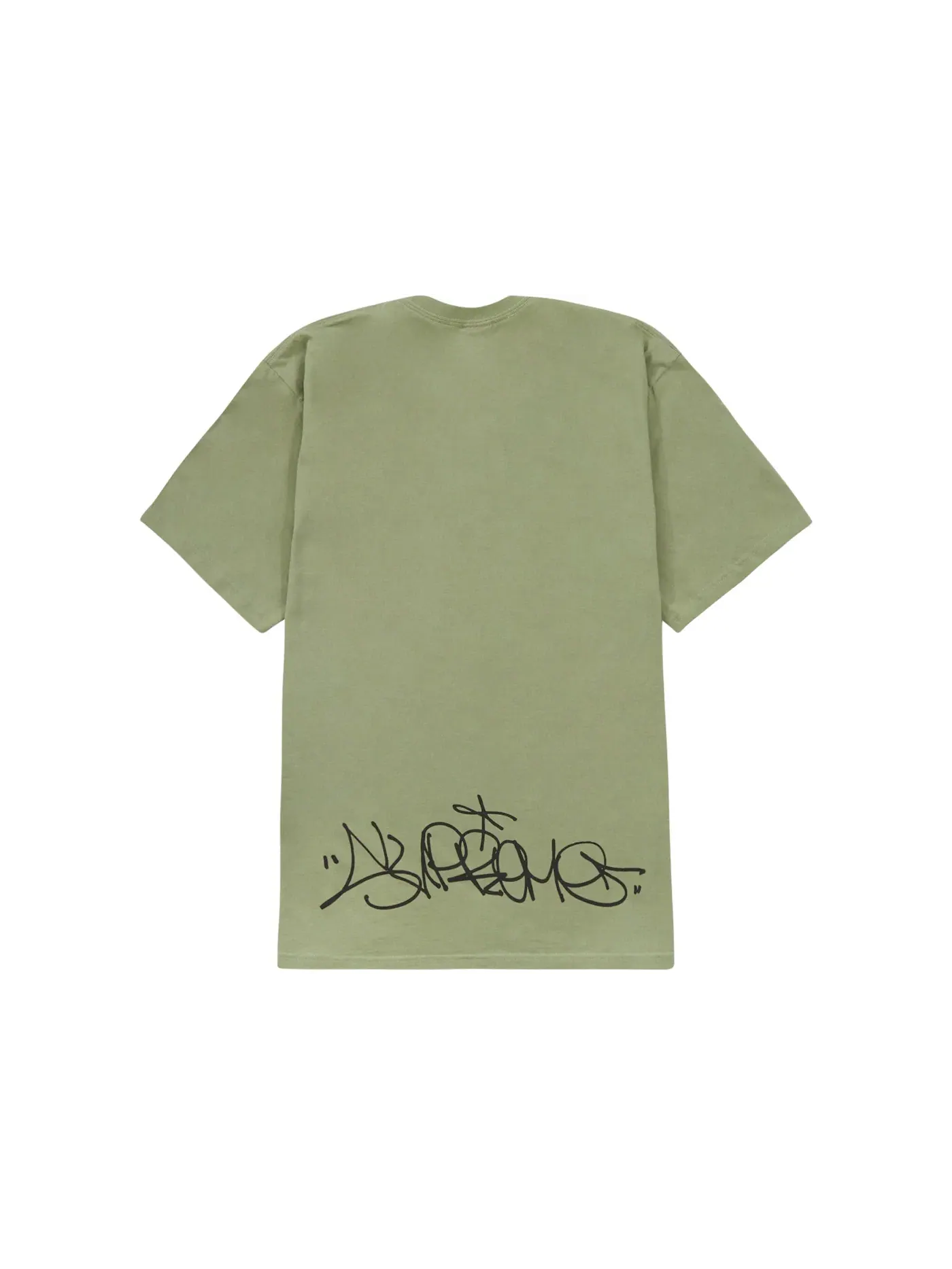 Мужская футболка с принтом Supreme IRAK Cast Tee — изображение 2 из 2, светлый оливковый