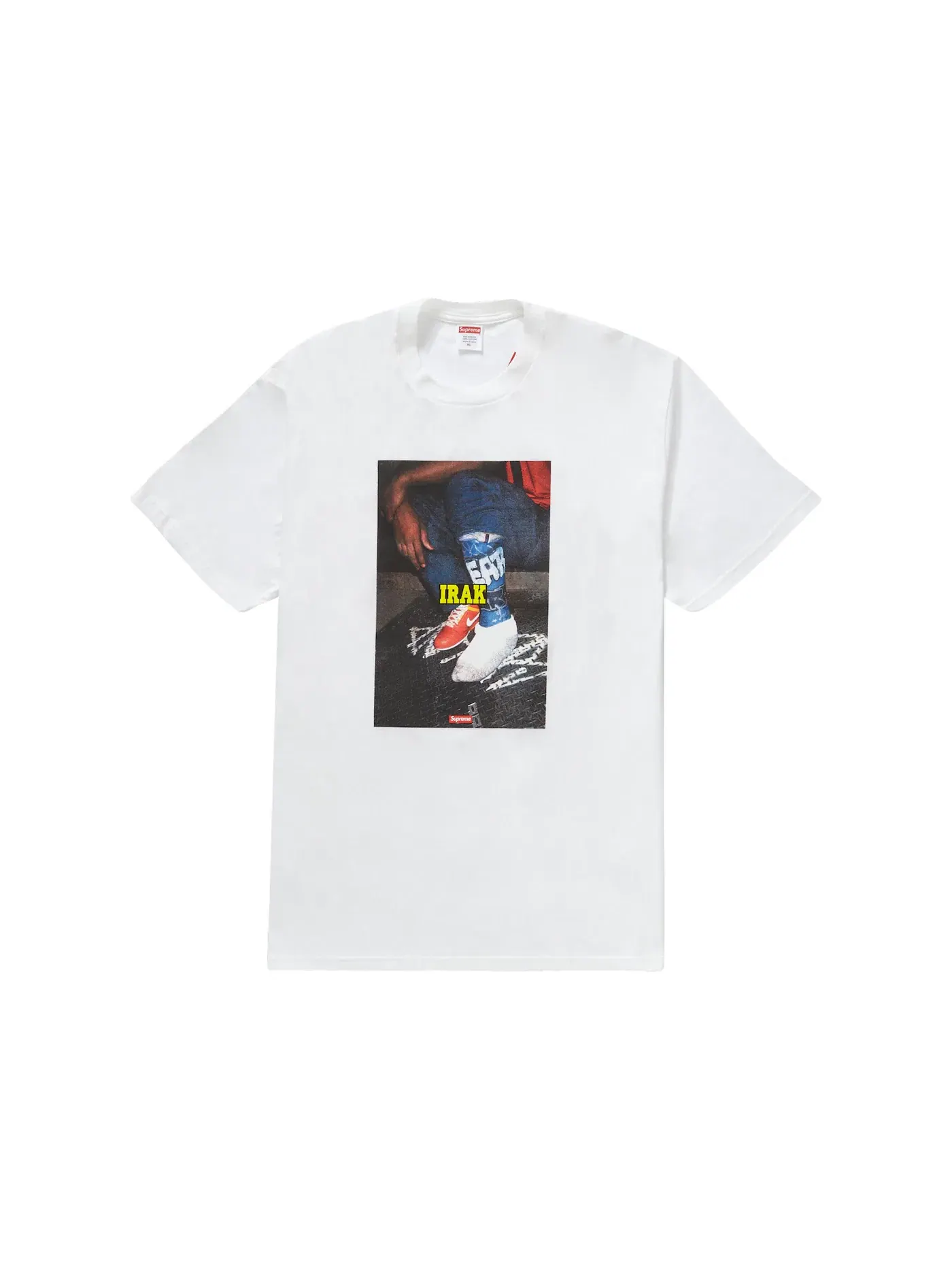 Мужская футболка с принтом Supreme IRAK Cast Tee — изображение 1 из 2, белый