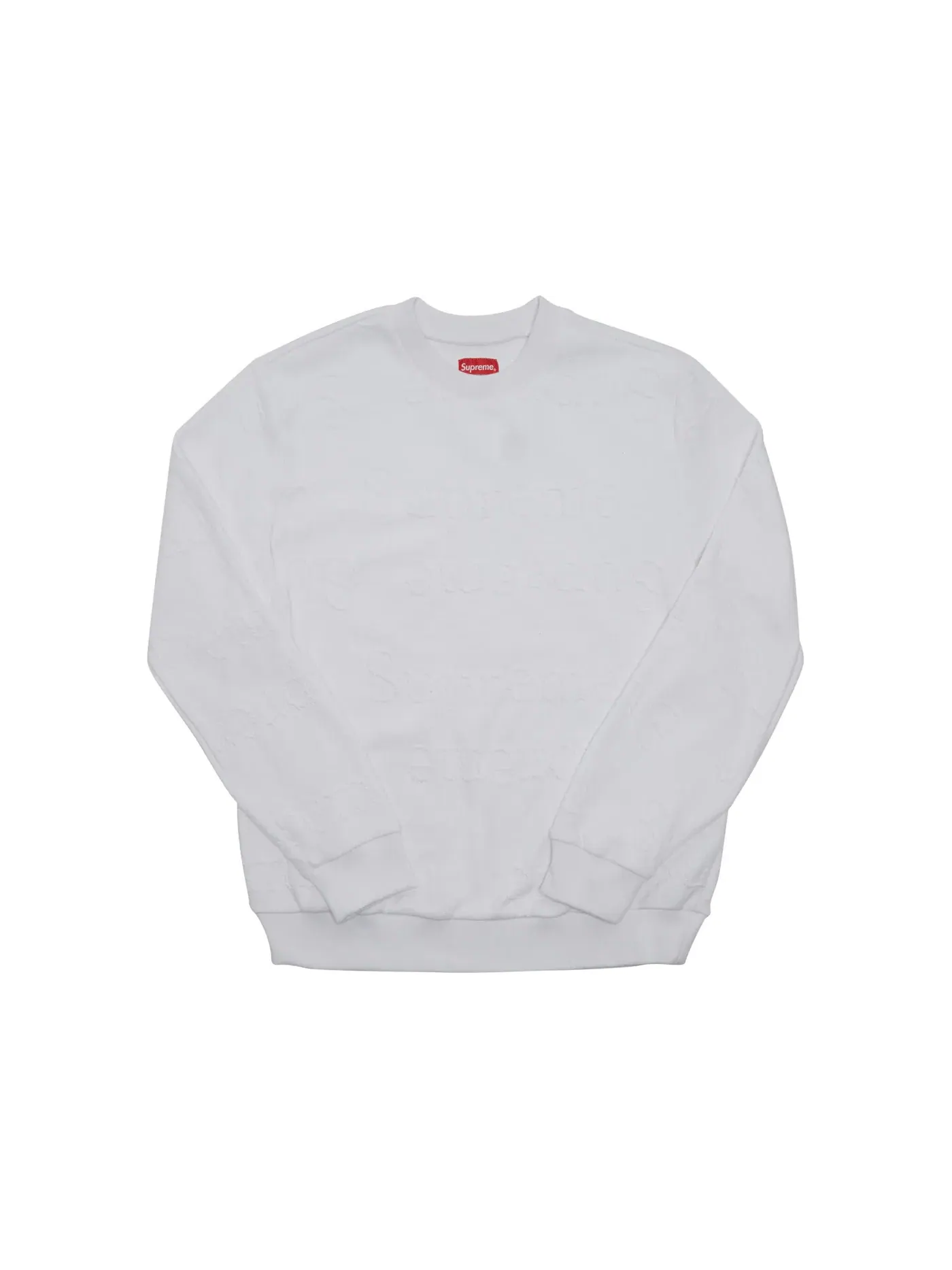 Мужской свитшот с принтом Supreme Crewneck — изображение 1 из 1, белый