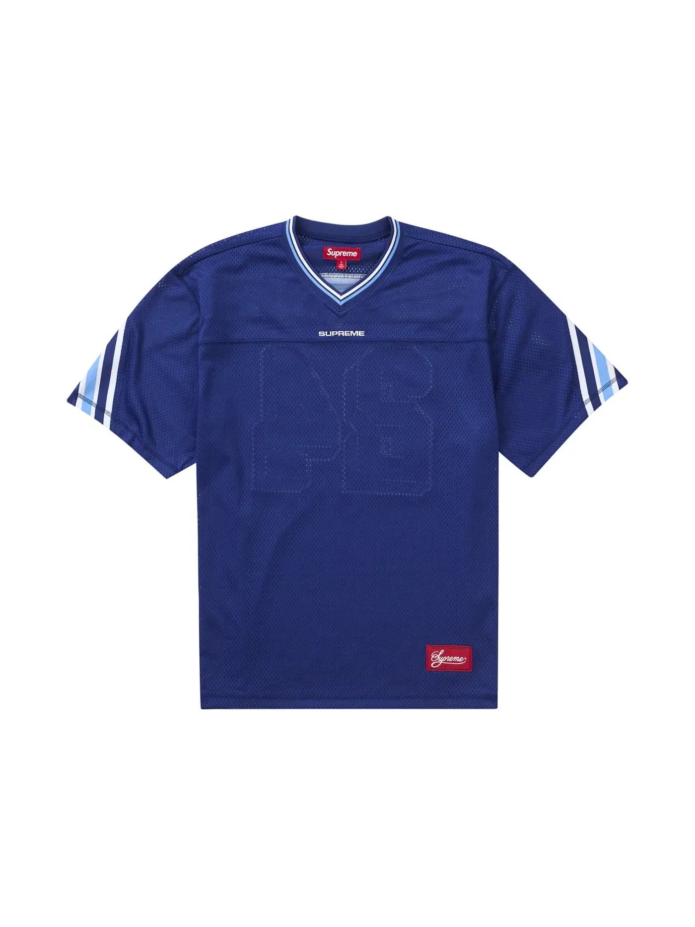 Мужская футбольная джерси с жаккардовым узором Supreme Jersey — изображение 2 из 2, темно-синий