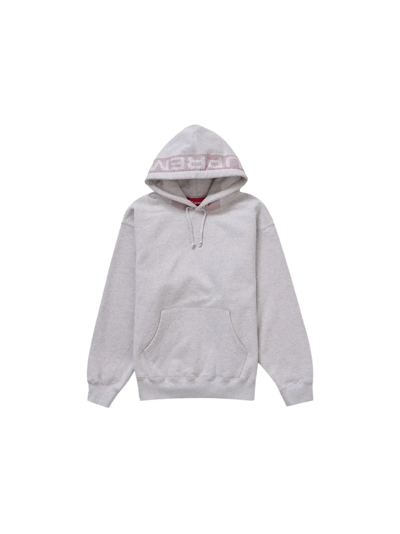Мужское худи с принтом Supreme Sweatshirt — изображение 1 из 1, серый