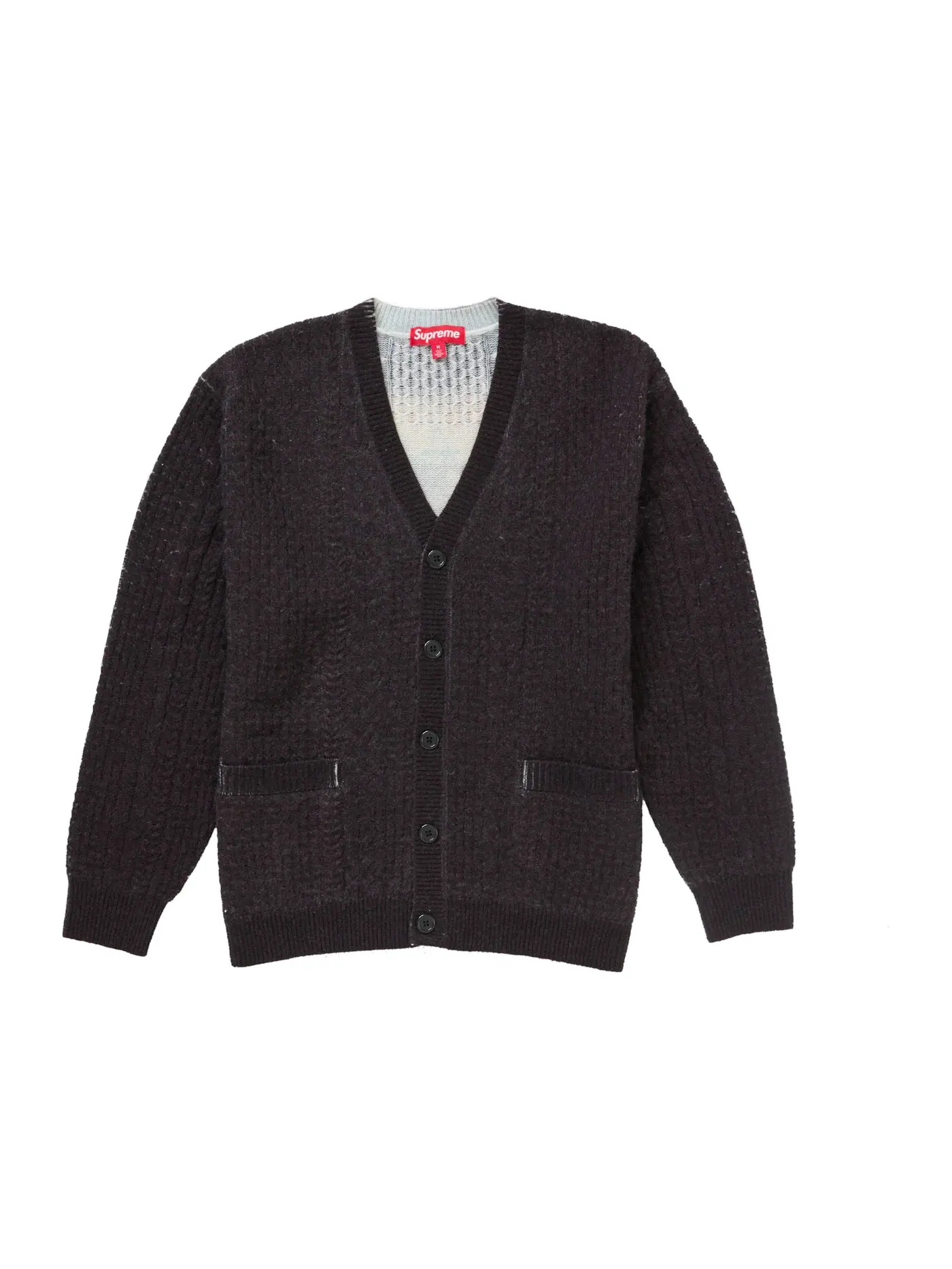 Мужской кардиган с длинным рукавом Cardigan Supreme — изображение 2 из 2, черный