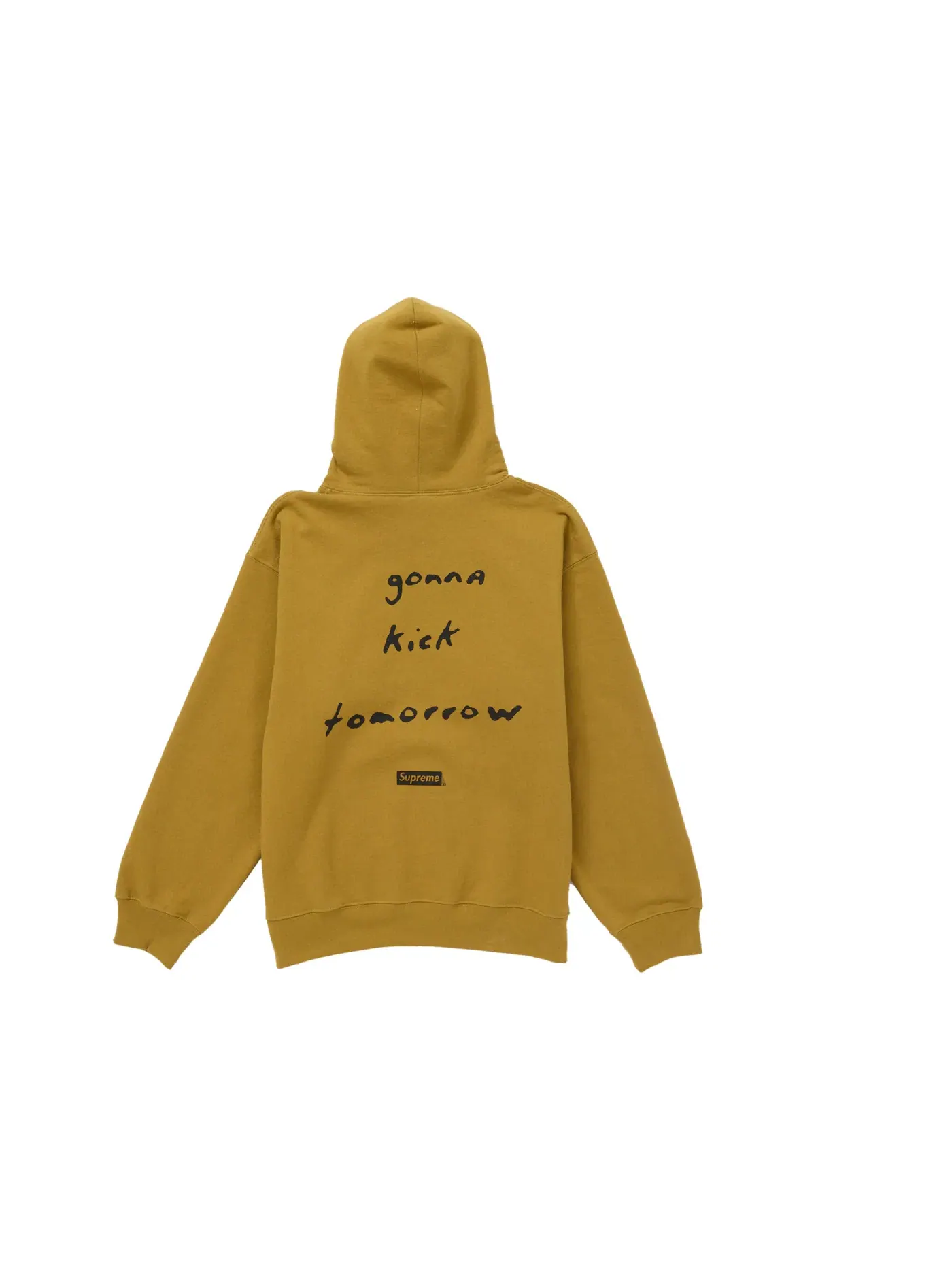 Мужской худи с капюшоном модель Sweatshirt Supreme, Dark Mustard — изображение 2 из 2