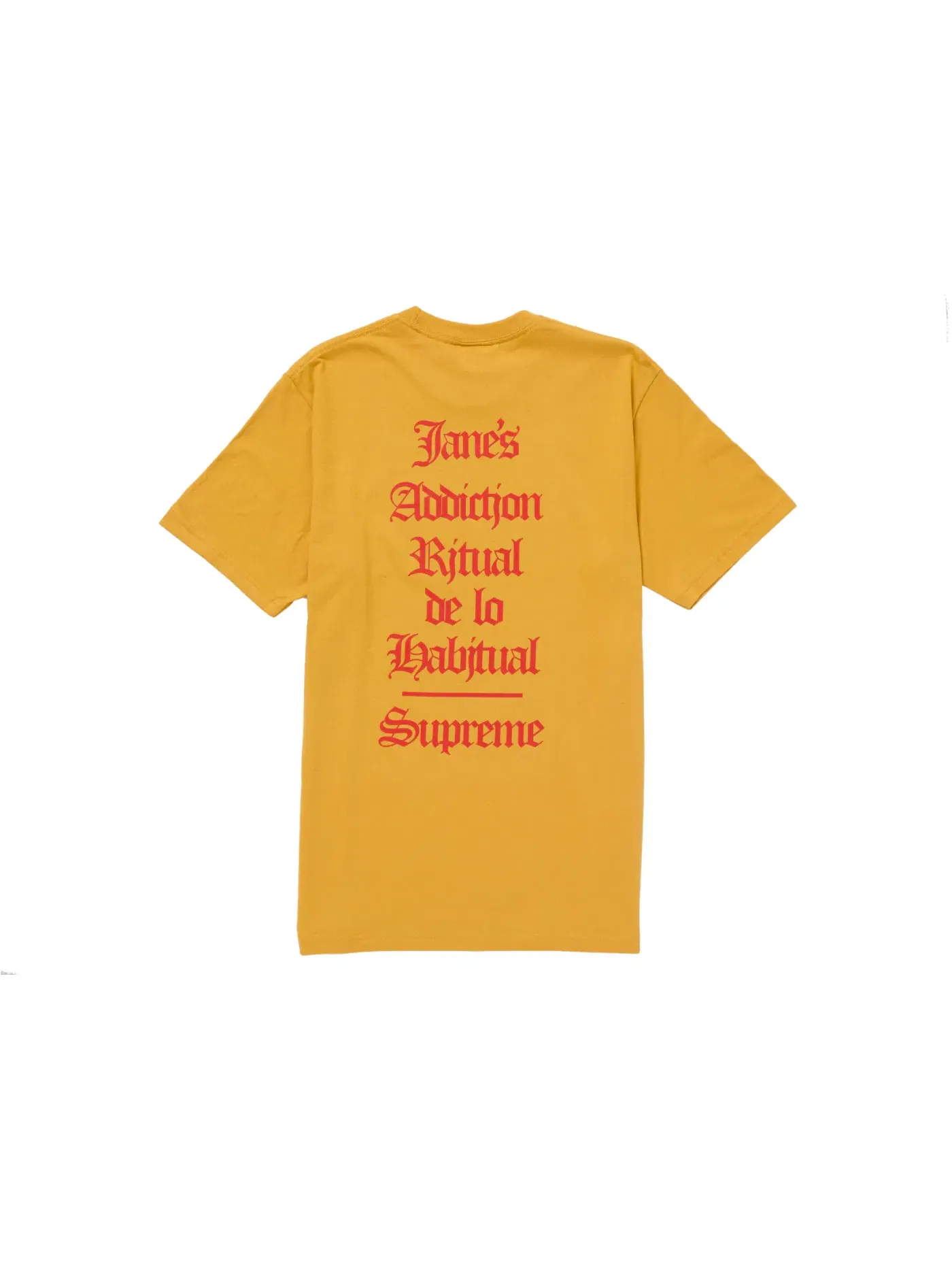 Мужская футболка с принтом Ritual Tee Supreme — изображение 2 из 2, желтый