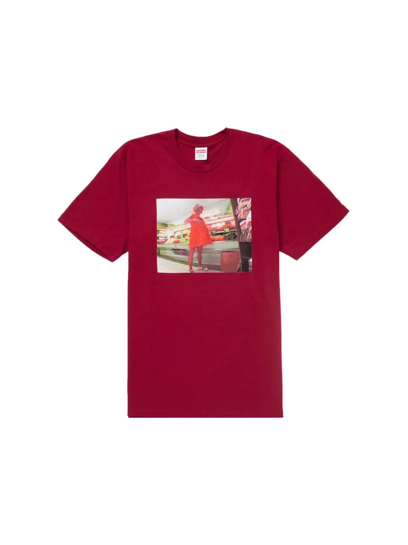 Мужская футболка с принтом Stealing Tee Supreme — изображение 1 из 2, красный