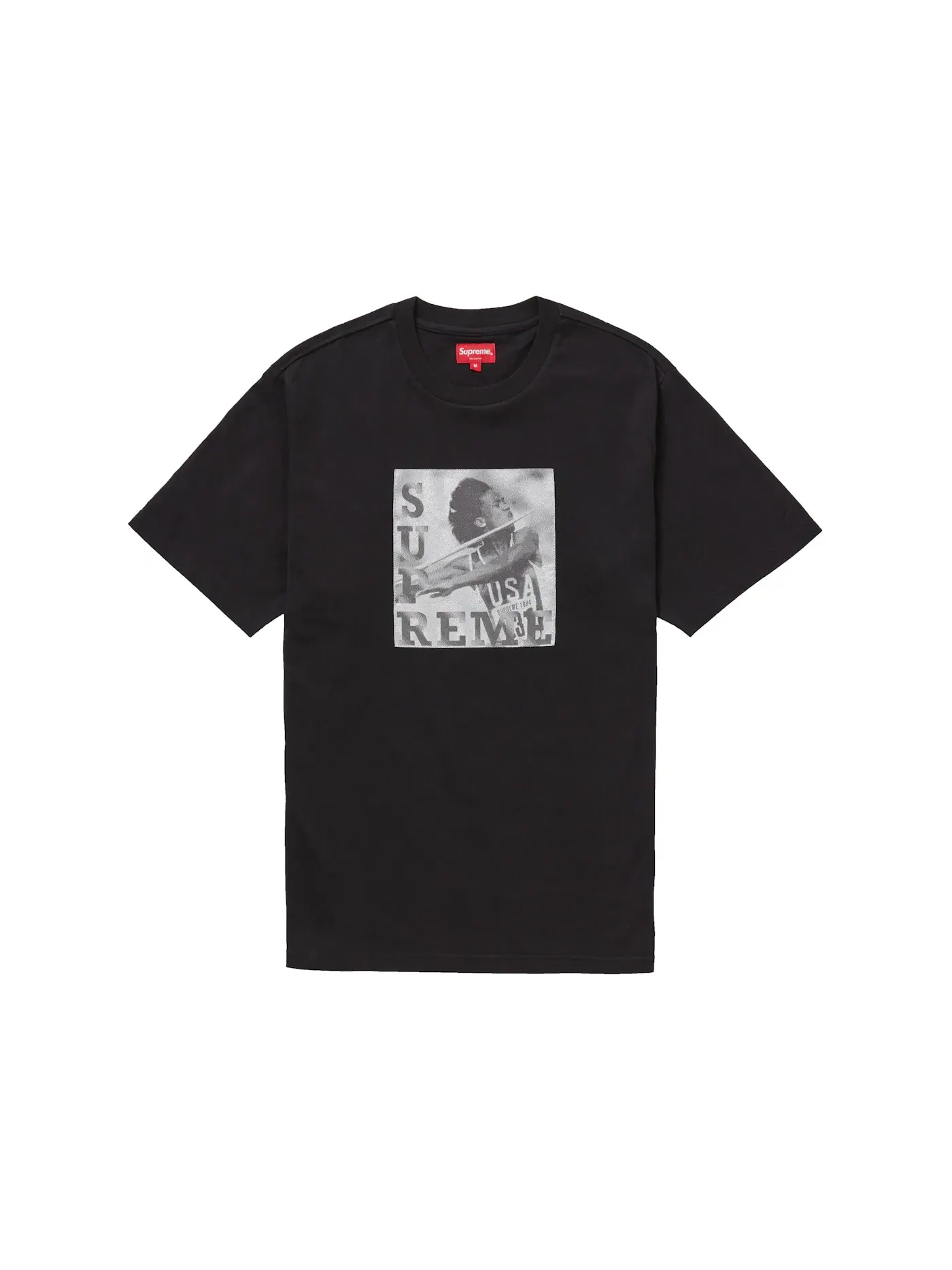 Мужская футболка Supreme Javelin Label S/S Top Black — изображение 1 из 1