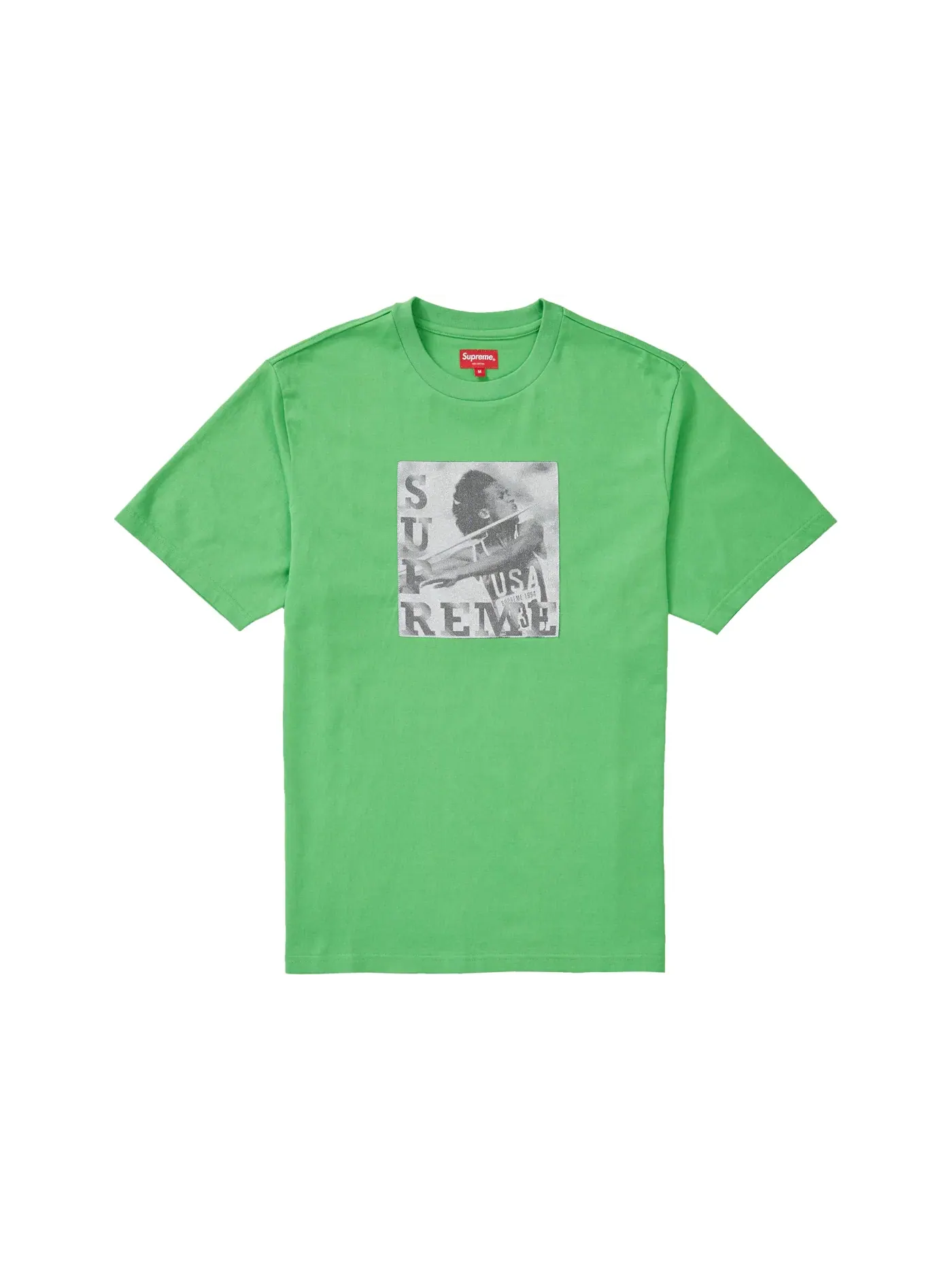 Мужская футболка с принтом Supreme Javelin Label Top — изображение 1 из 1, зеленый