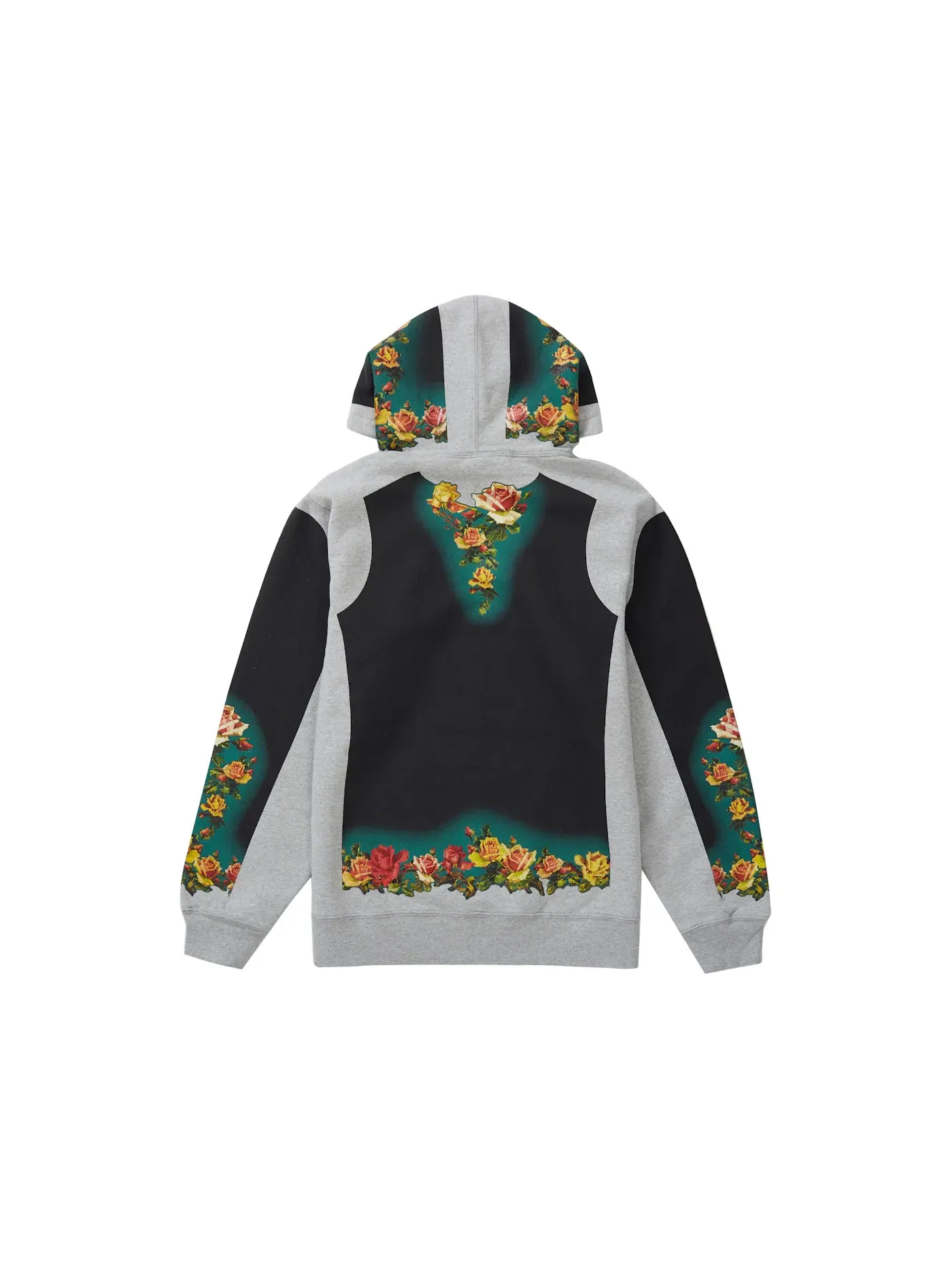 Мужской худи с принтом Hooded Sweatshirt Supreme — изображение 2 из 2, серый