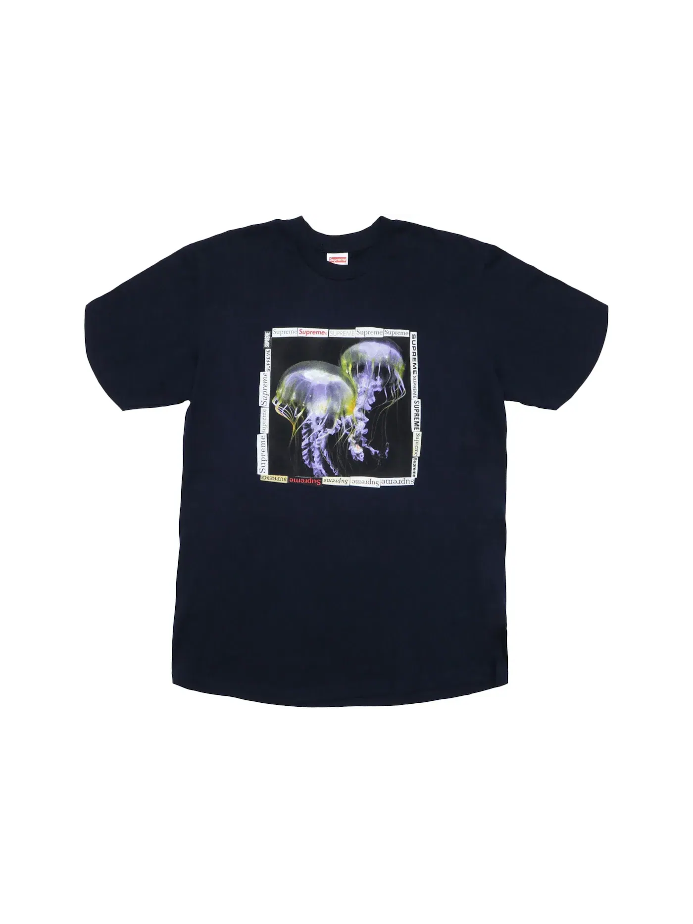 Детская футболка с принтом Supreme Jellyfish Tee — изображение 1 из 1, темно-синий