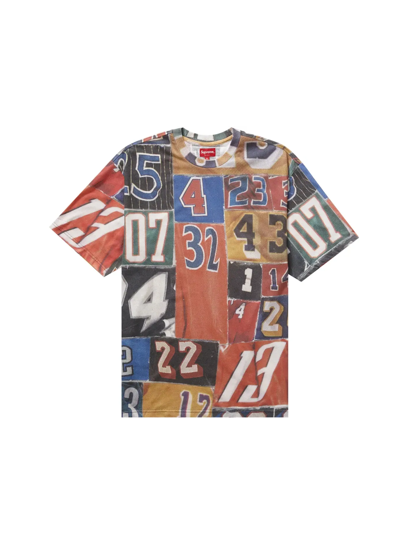 Мужская футболка с принтом Supreme Jersey Collage — изображение 1 из 2, мульти