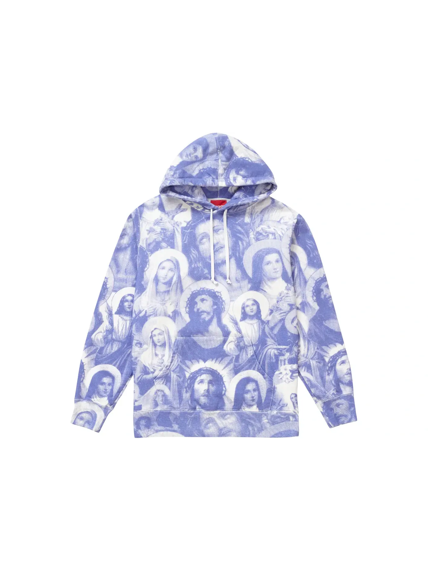 Мужской худи с принтом Supreme Jesus and Mary Sweatshirt Supreme — изображение 1 из 2, фиолетовый