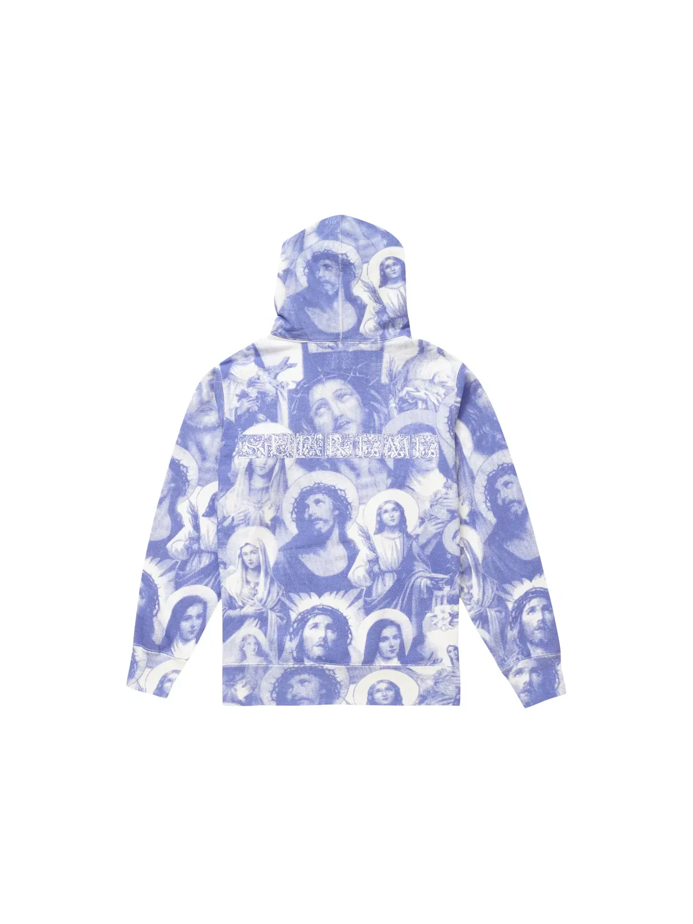 Мужской худи с принтом Supreme Jesus and Mary Sweatshirt Supreme — изображение 2 из 2, фиолетовый