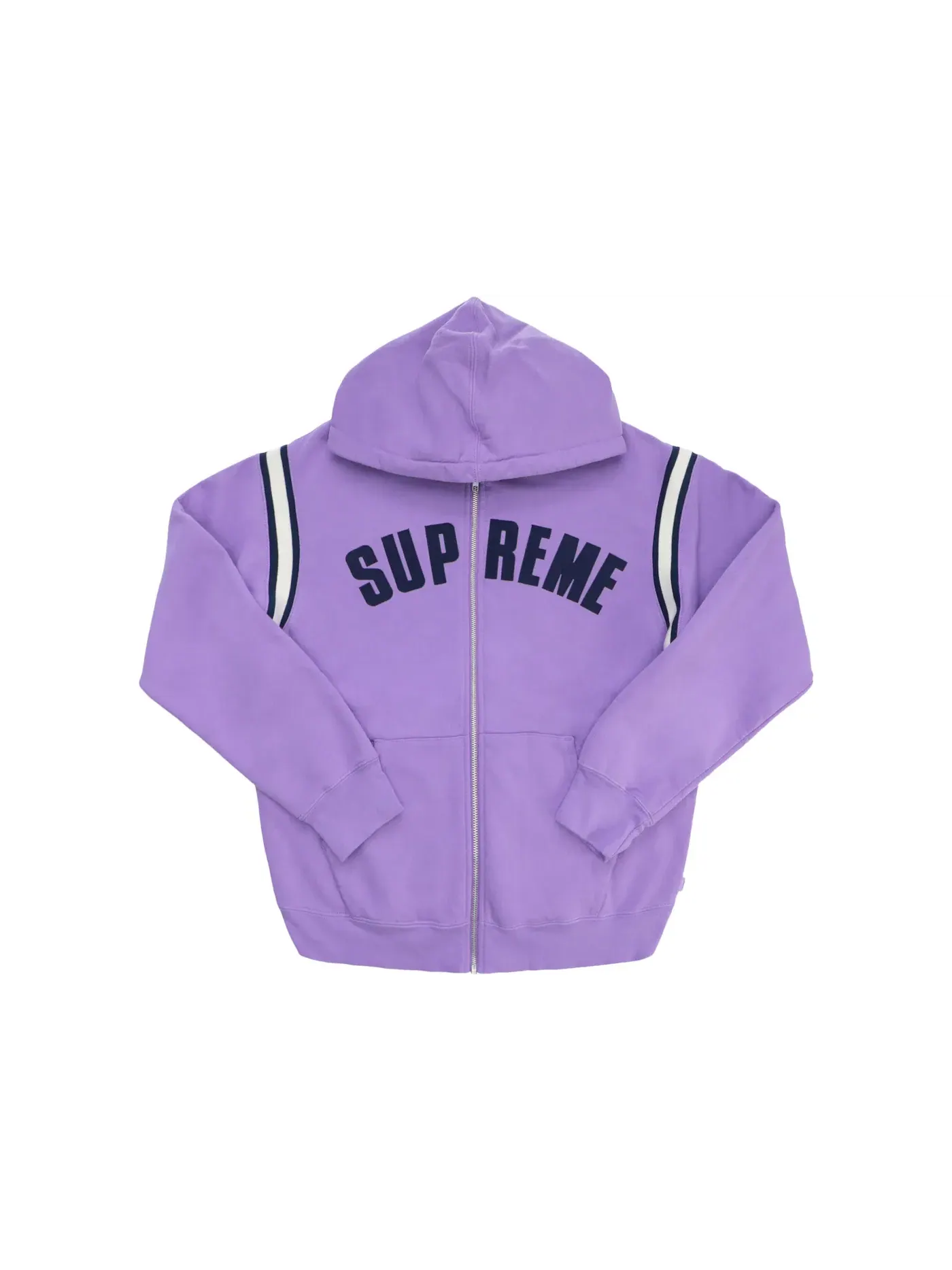 Мужская худи на молнии Supreme Jet Sleeve Zip Up Hooded Sweatshirt — изображение 1 из 1, фиолетовый