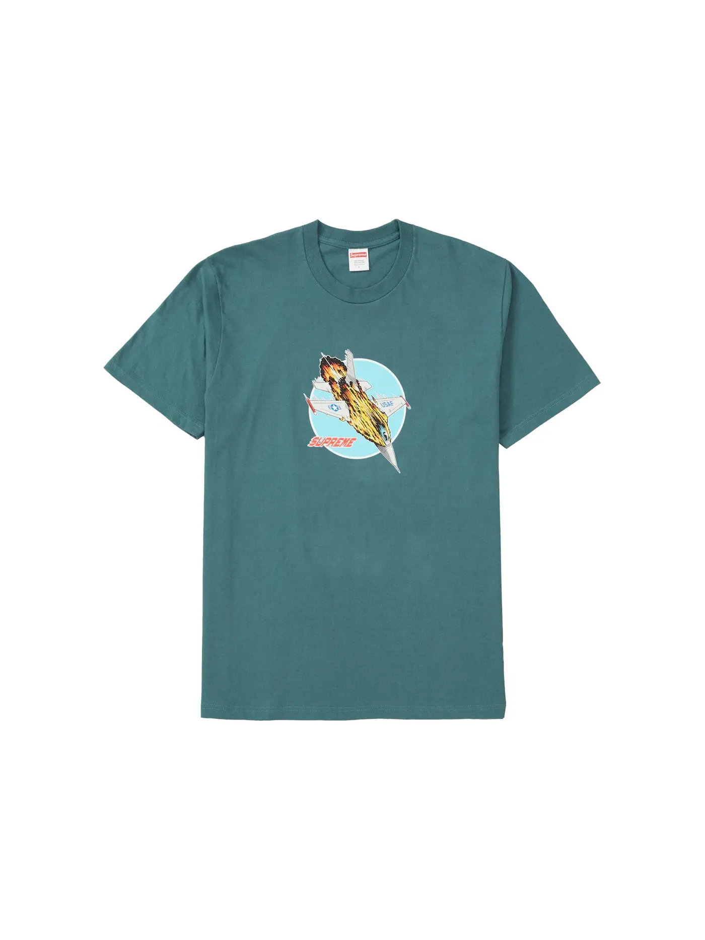 Мужская футболка с принтом Supreme Tee — изображение 1 из 1, темно-бирюзовый