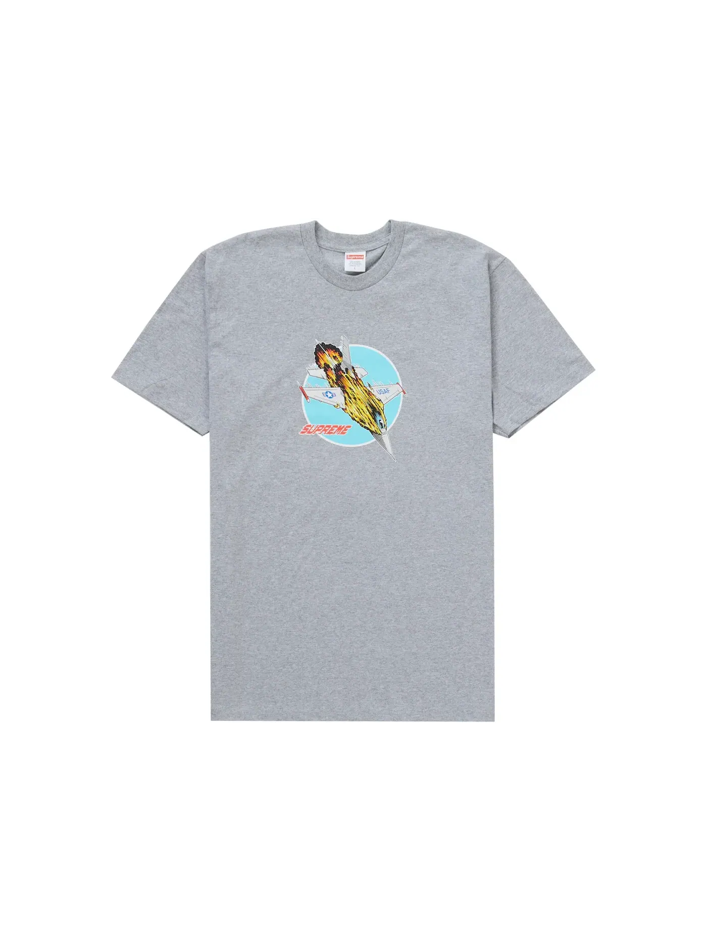 Мужская футболка с принтом Supreme Tee — изображение 1 из 1, серый