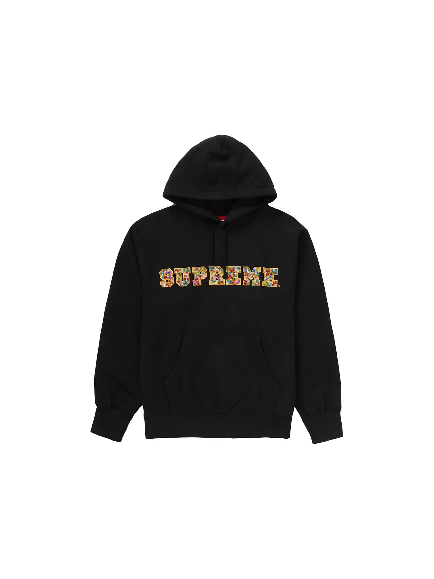 Мужской свитшот с капюшоном Supreme Hooded Sweatshirt (FW20) — изображение 1 из 1, черный