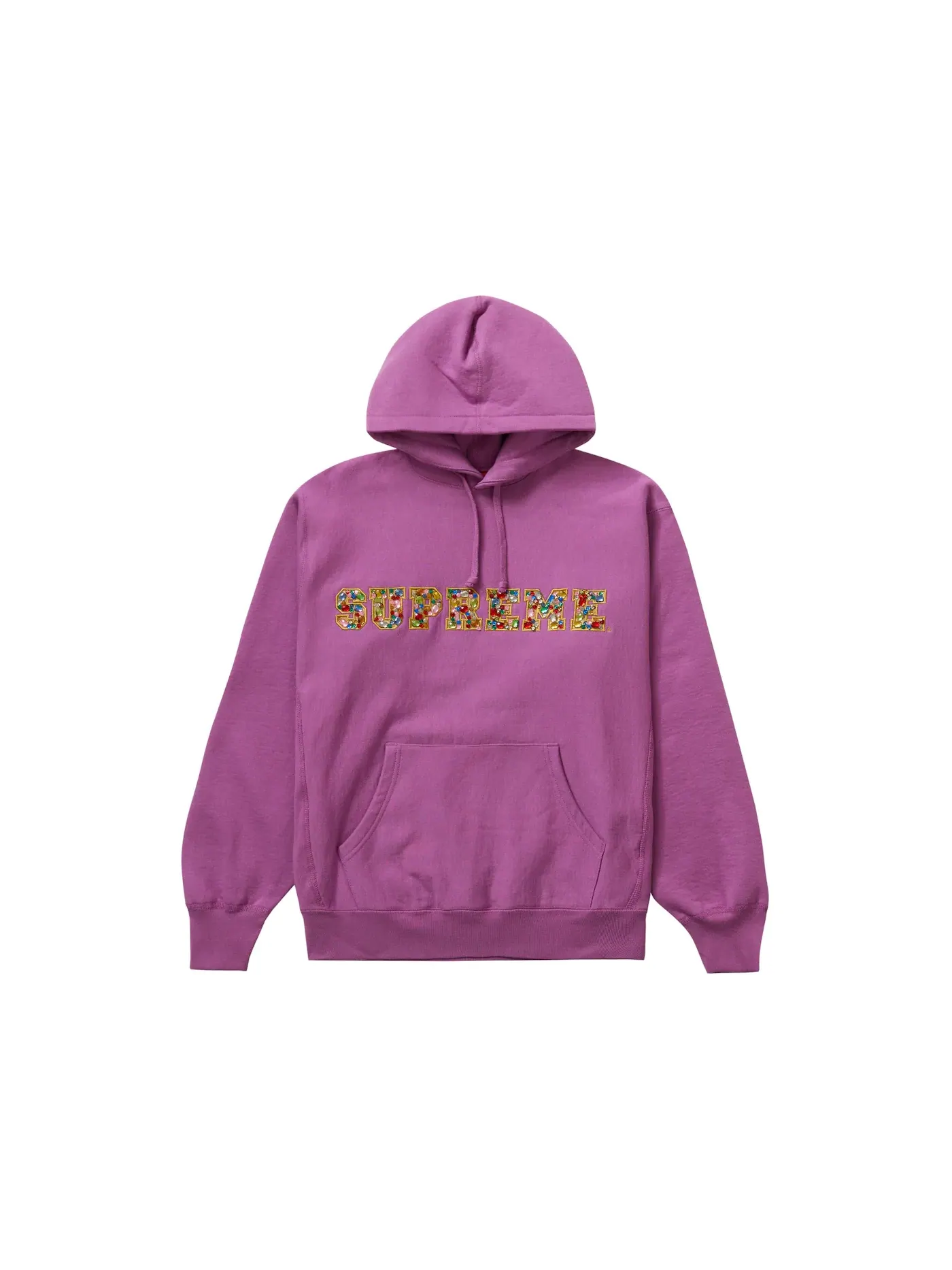 Мужской худи с капюшоном Hooded Sweatshirt (FW20) Supreme — изображение 1 из 1, яркий фиолетовый
