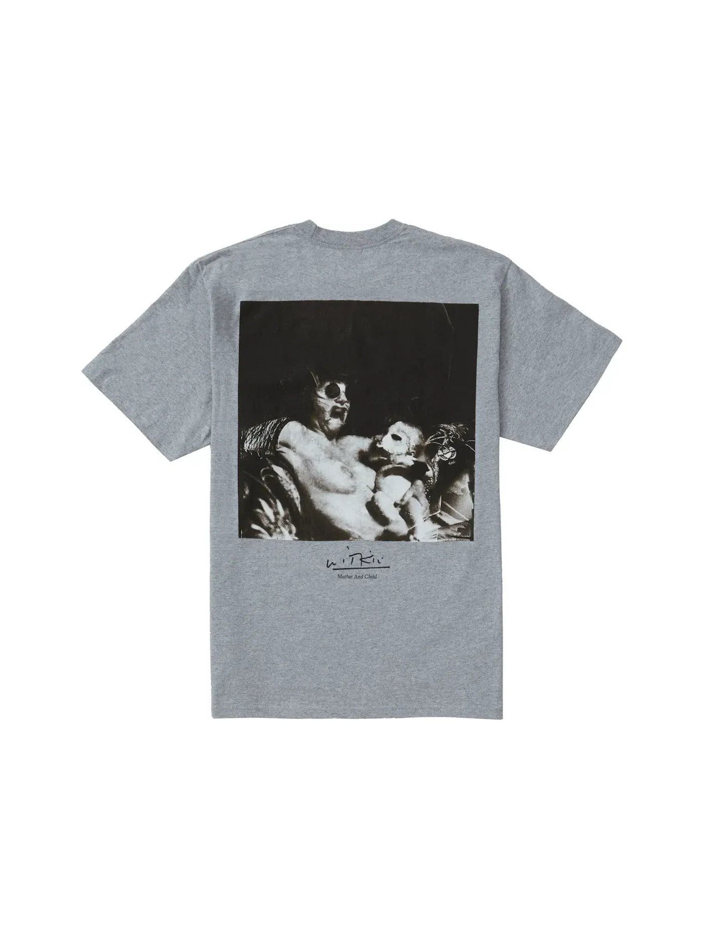 Мужская футболка с принтом Supreme Joel-Peter Witkin Mother and Child Tee — изображение 1 из 2, серый