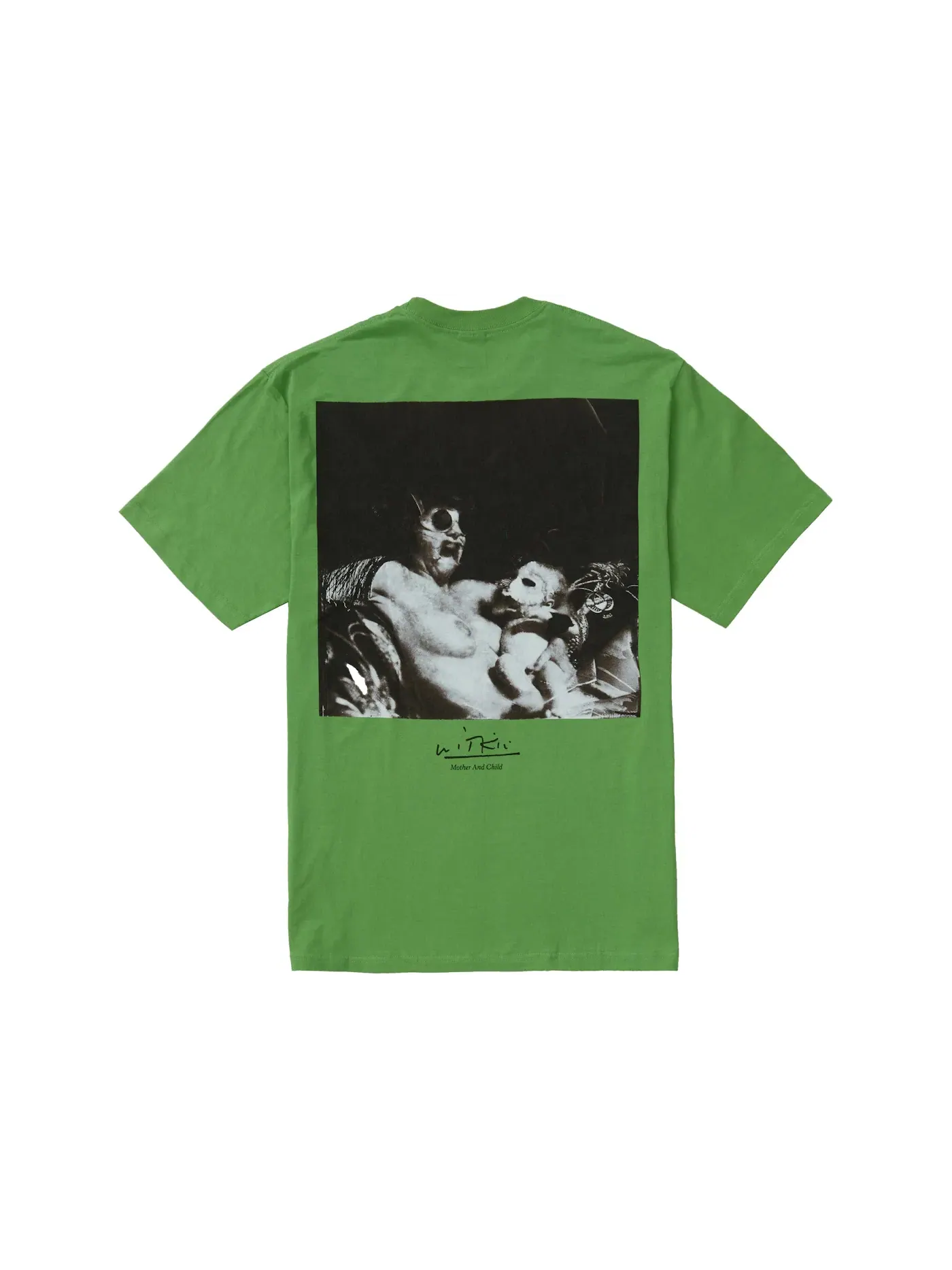Мужская футболка с принтом Supreme Joel-Peter Witkin Mother and Child Tee — изображение 1 из 2, зеленый