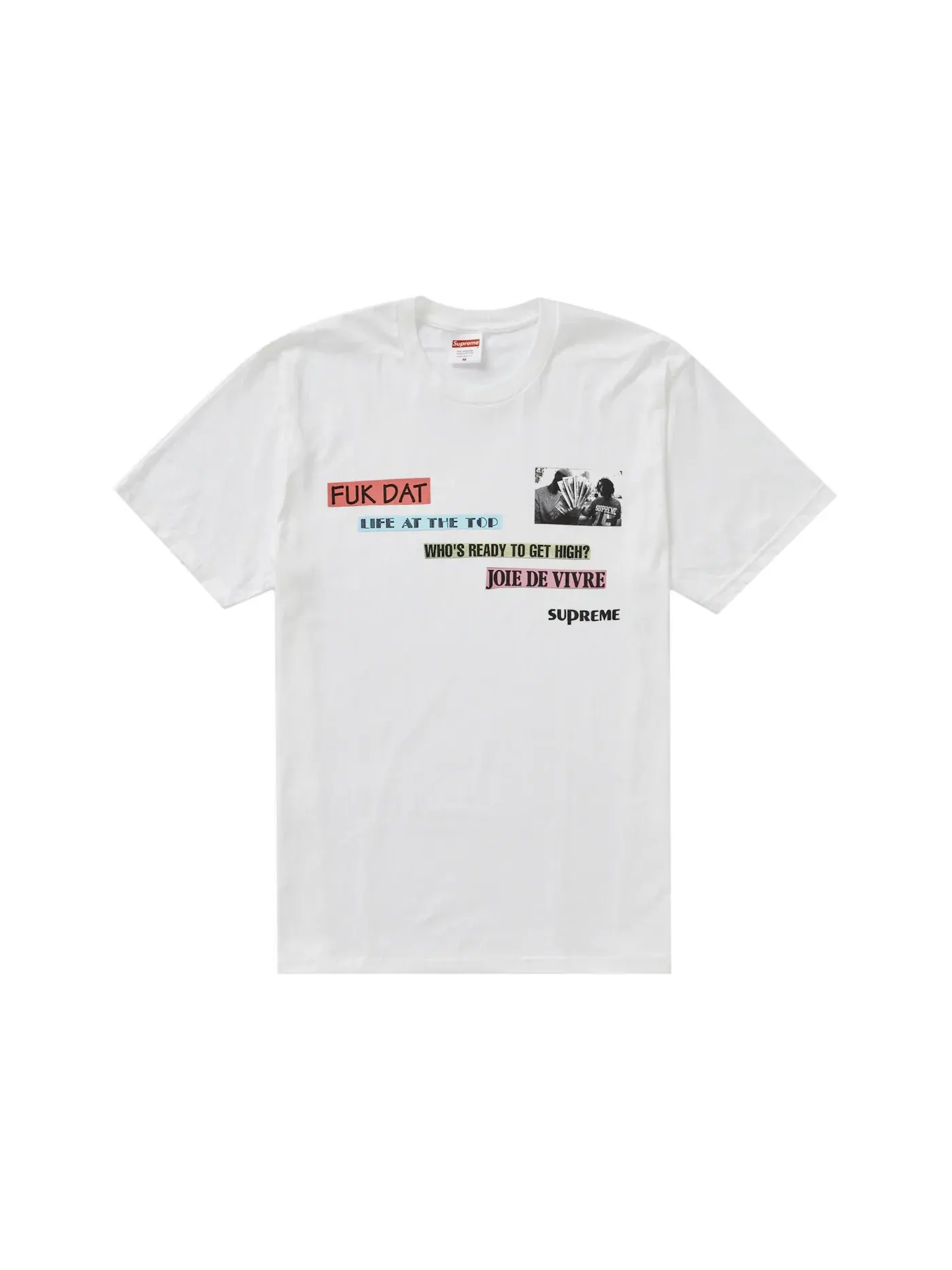 Мужская футболка с логотипом Supreme Tee — изображение 1 из 1, белый