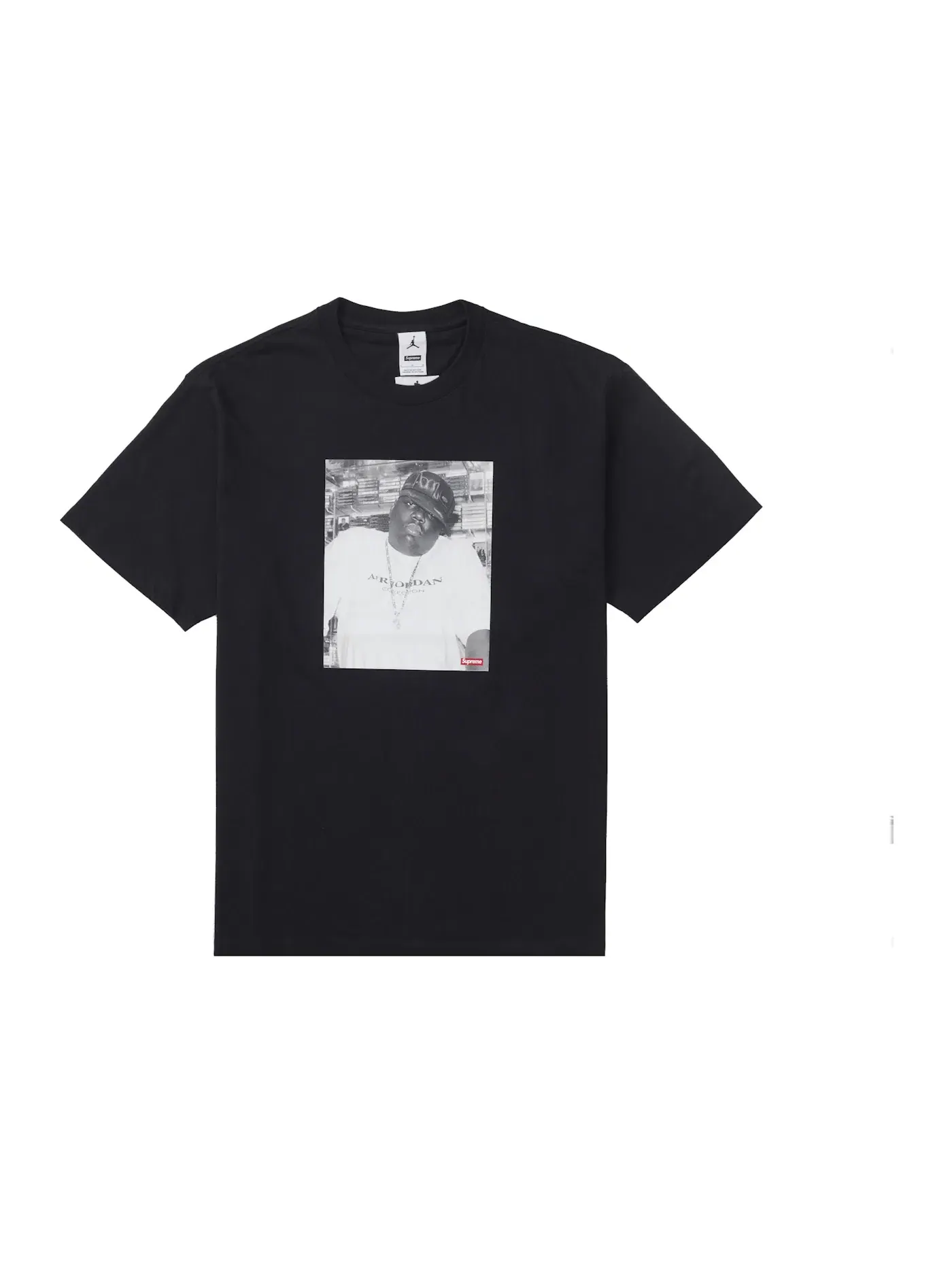 Мужская футболка с принтом Biggie Supreme Jordan — изображение 1 из 2, черный