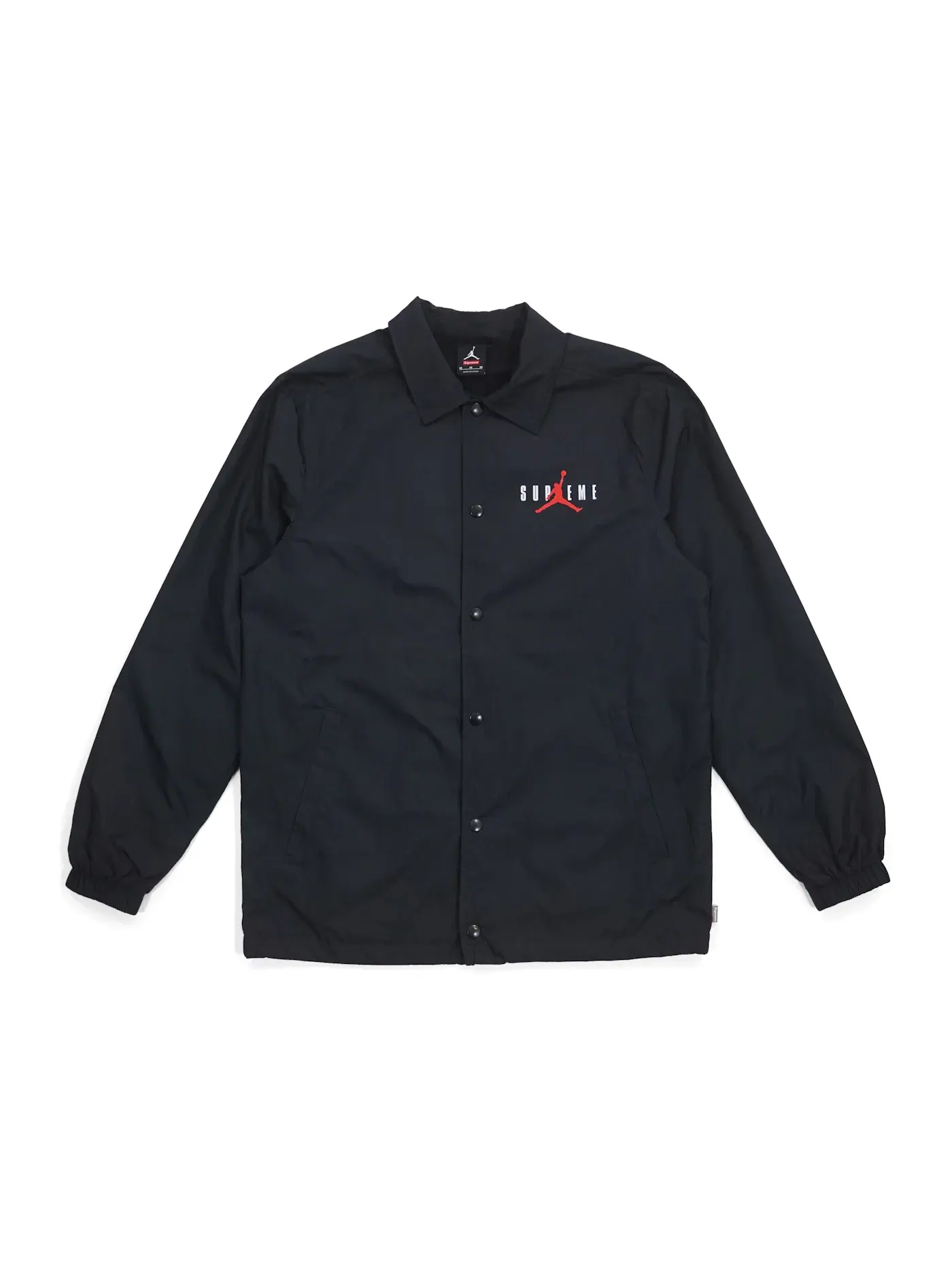 Мужская куртка-тренер Supreme Jordan Coaches Jacket Black — изображение 1 из 1