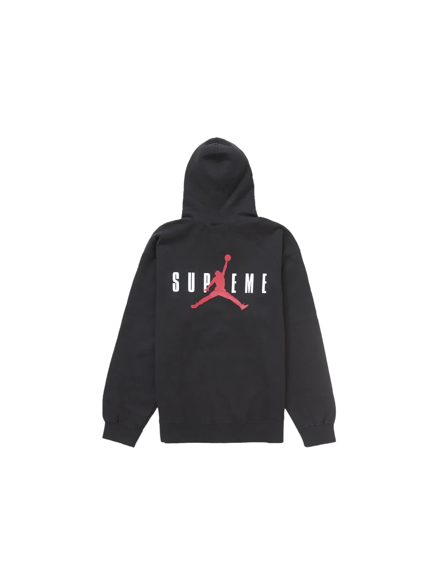 Мужская худи с принтом Supreme Jordan Sweatshirt (FW24) — изображение 1 из 2, черный