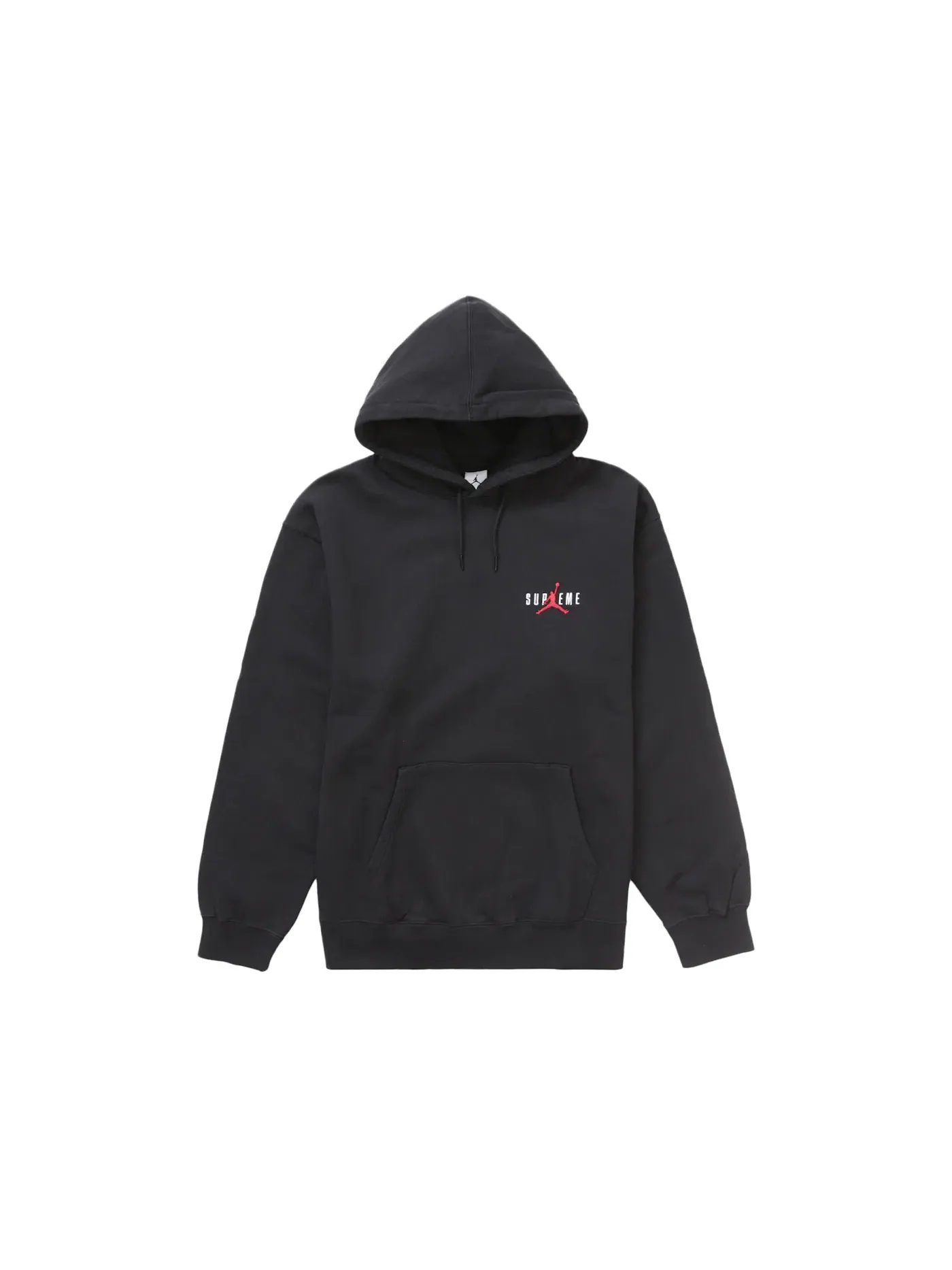 Мужская худи с принтом Supreme Jordan Sweatshirt (FW24) — изображение 2 из 2, черный