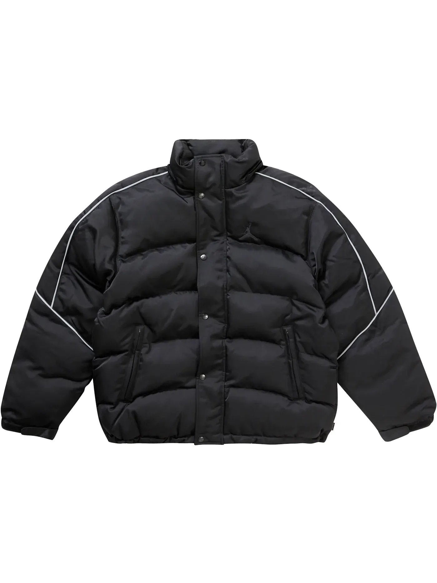 Мужская куртка-пуховик с принтом Supreme Jordan Jacket Black — изображение 2 из 5, черный