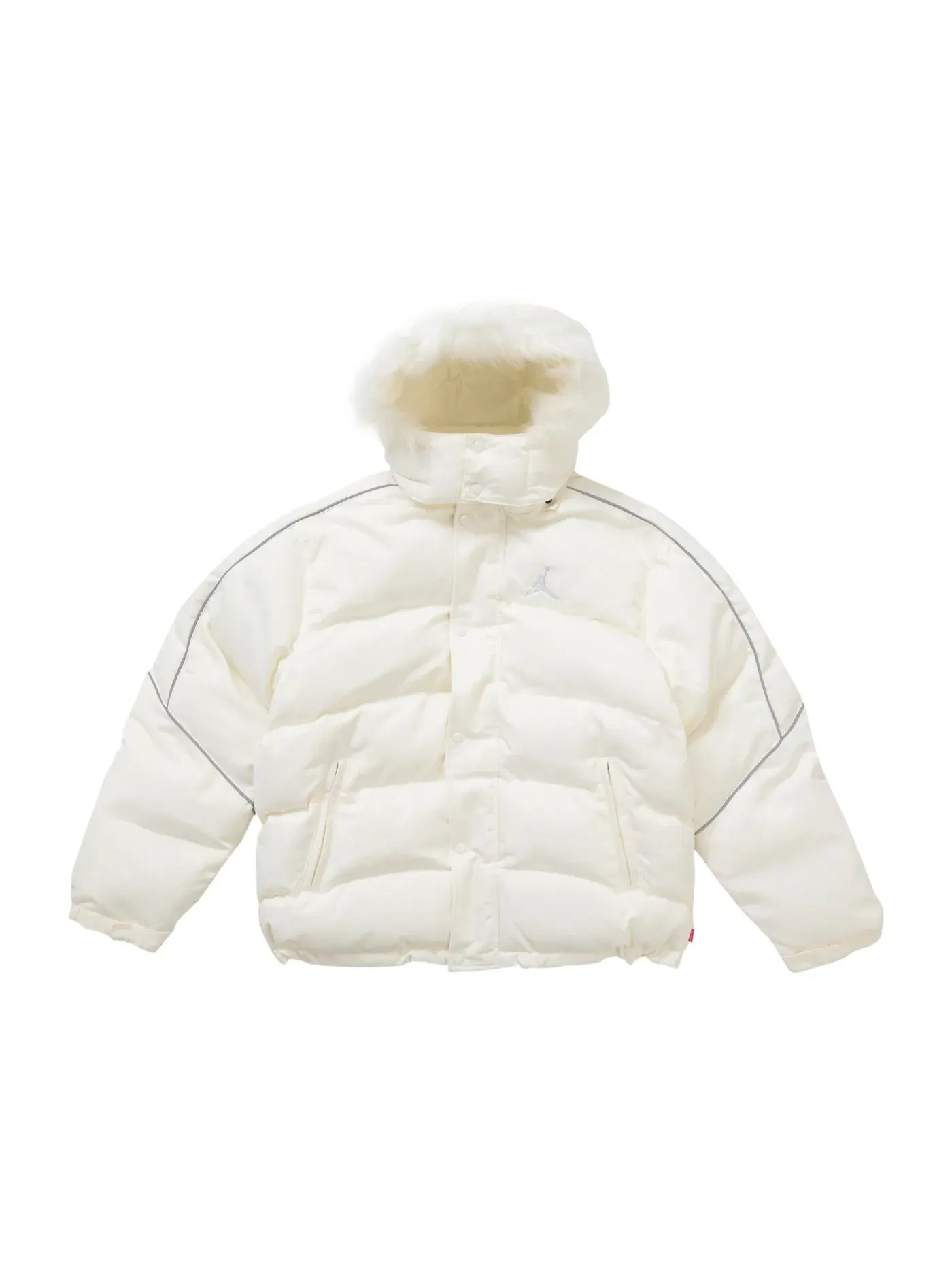 Мужская куртка-пуховик Supreme Jordan Puffer Jacket — изображение 1 из 5, белый